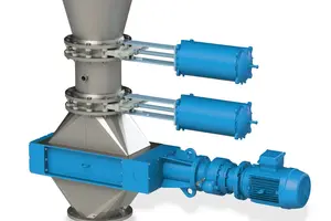 battery recycling steel and blue machine