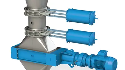 battery recycling steel and blue machine