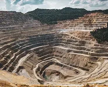 A large open air mine