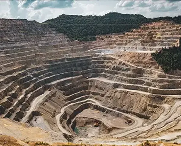 A large open air mine