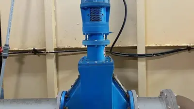 inline grinder machine installed