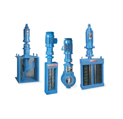 An arrangement of four different industrial grinder models