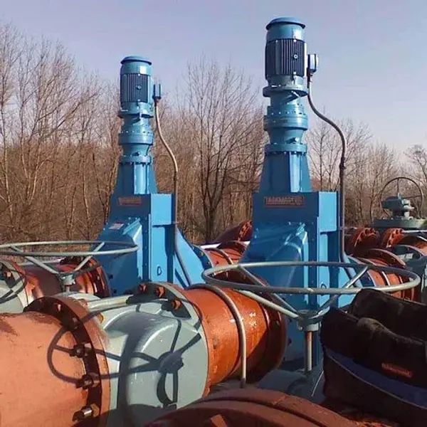 Two inline grinders installed outside