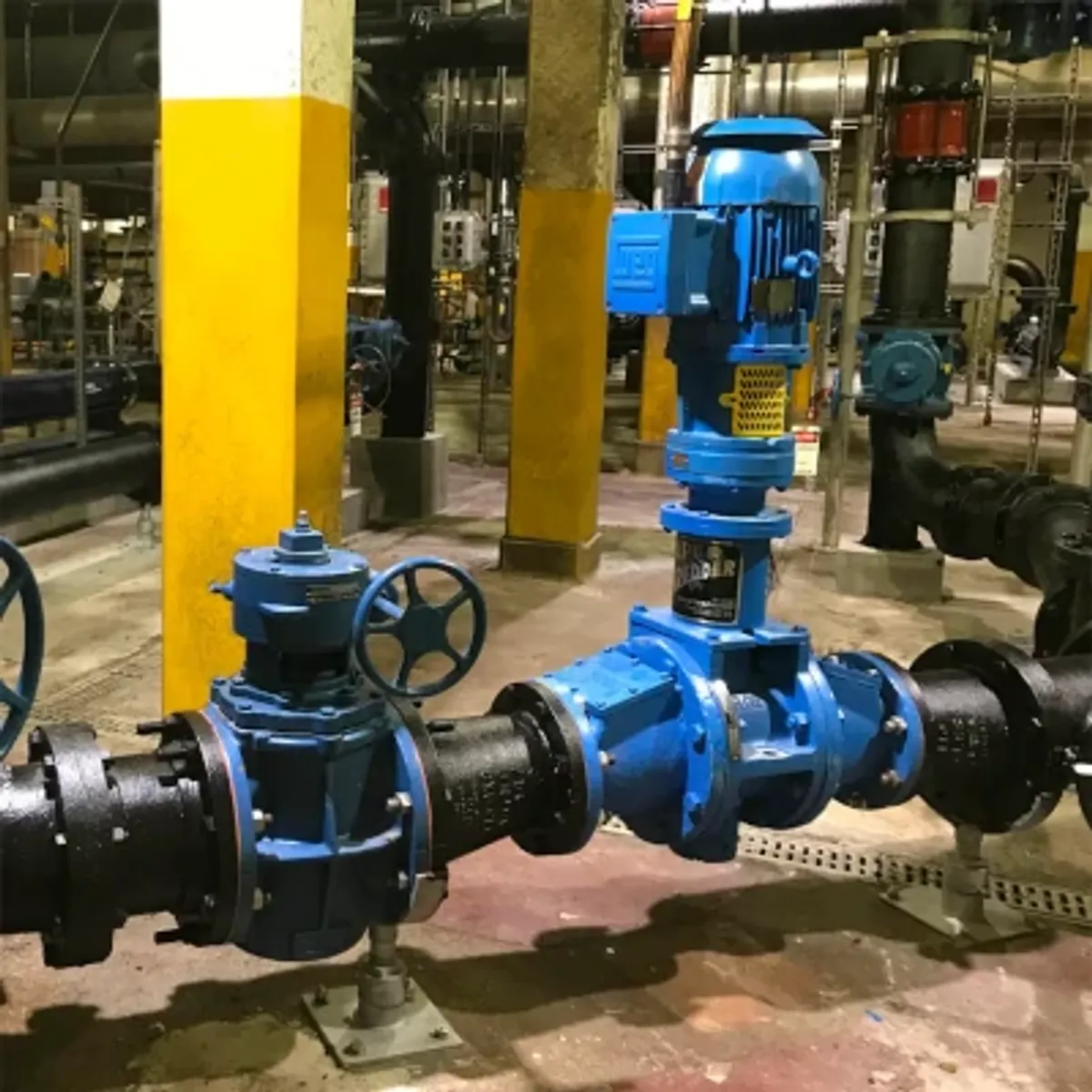 pipe system for sludge processing