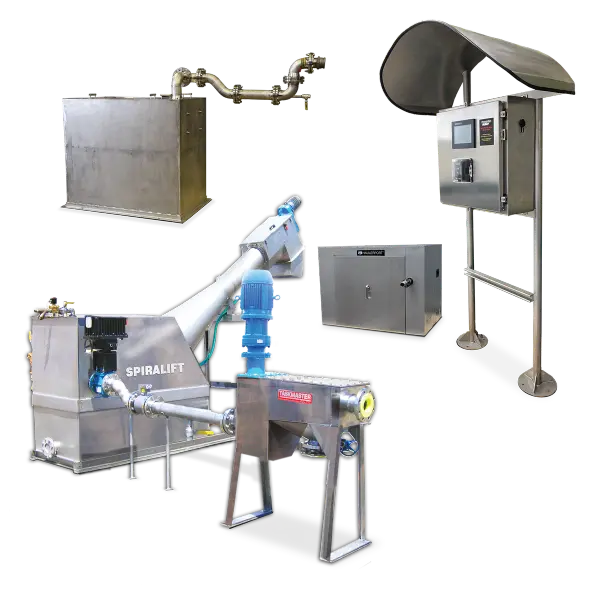SPIRALIFT, TASKMASTER, and HAULERPORT Septage Receiving & Bulk Water Dispensing Systems