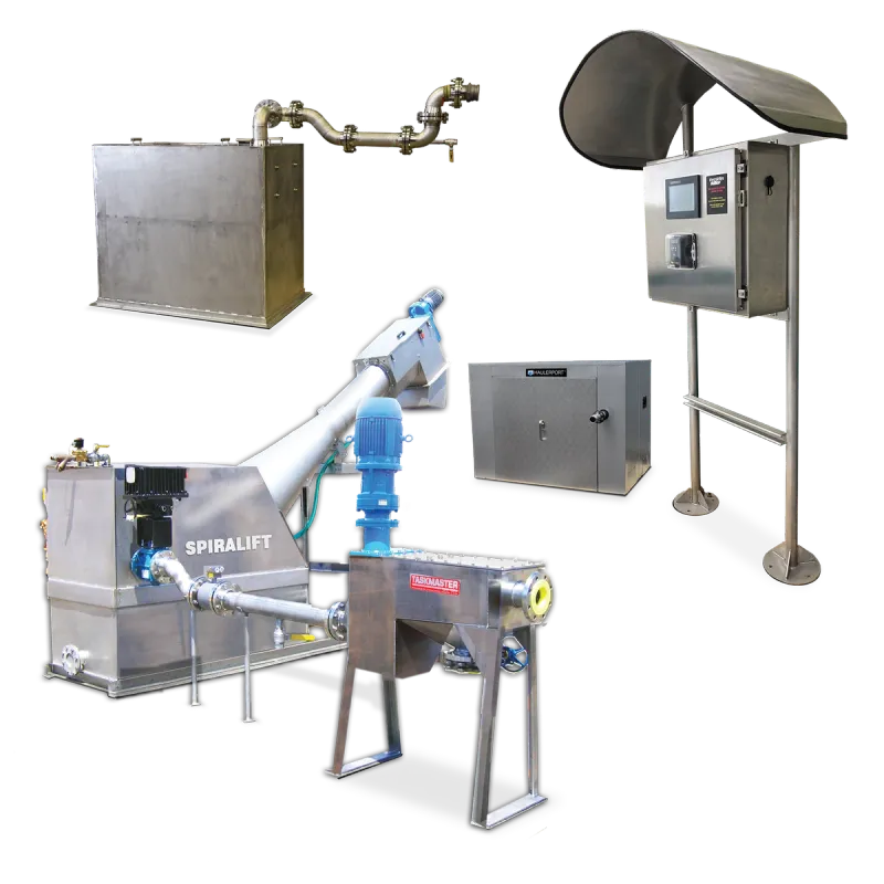 SPIRALIFT, TASKMASTER, and HAULERPORT Septage Receiving & Bulk Water Dispensing Systems