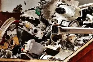 pile of scrap metal