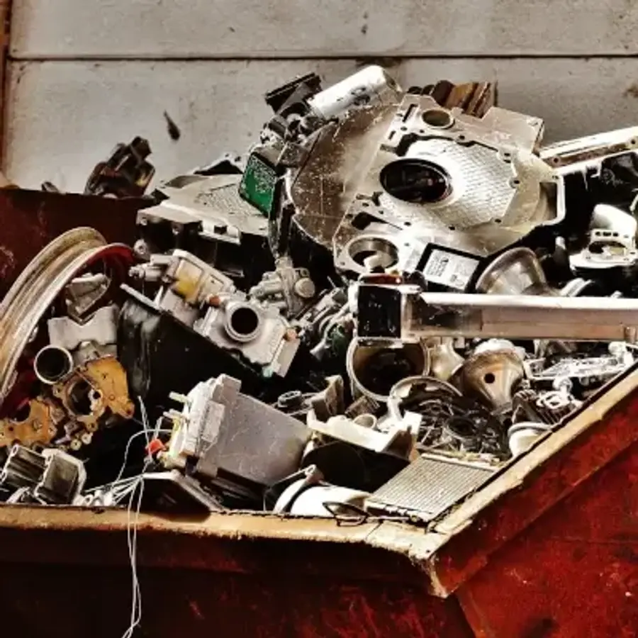 pile of scrap metal