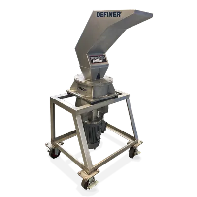 Vertical standing hammer mill