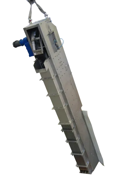 Screenmaster CS Bar Screen suspended for transport.