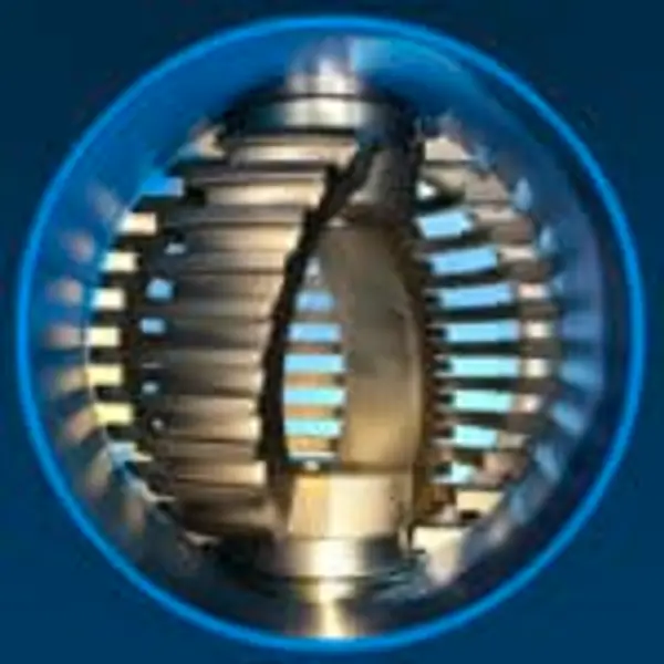 A close up of the cutters inside of a grinder