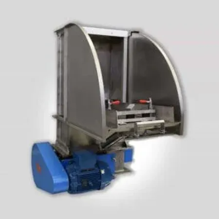 bag tipper machine with blue bag