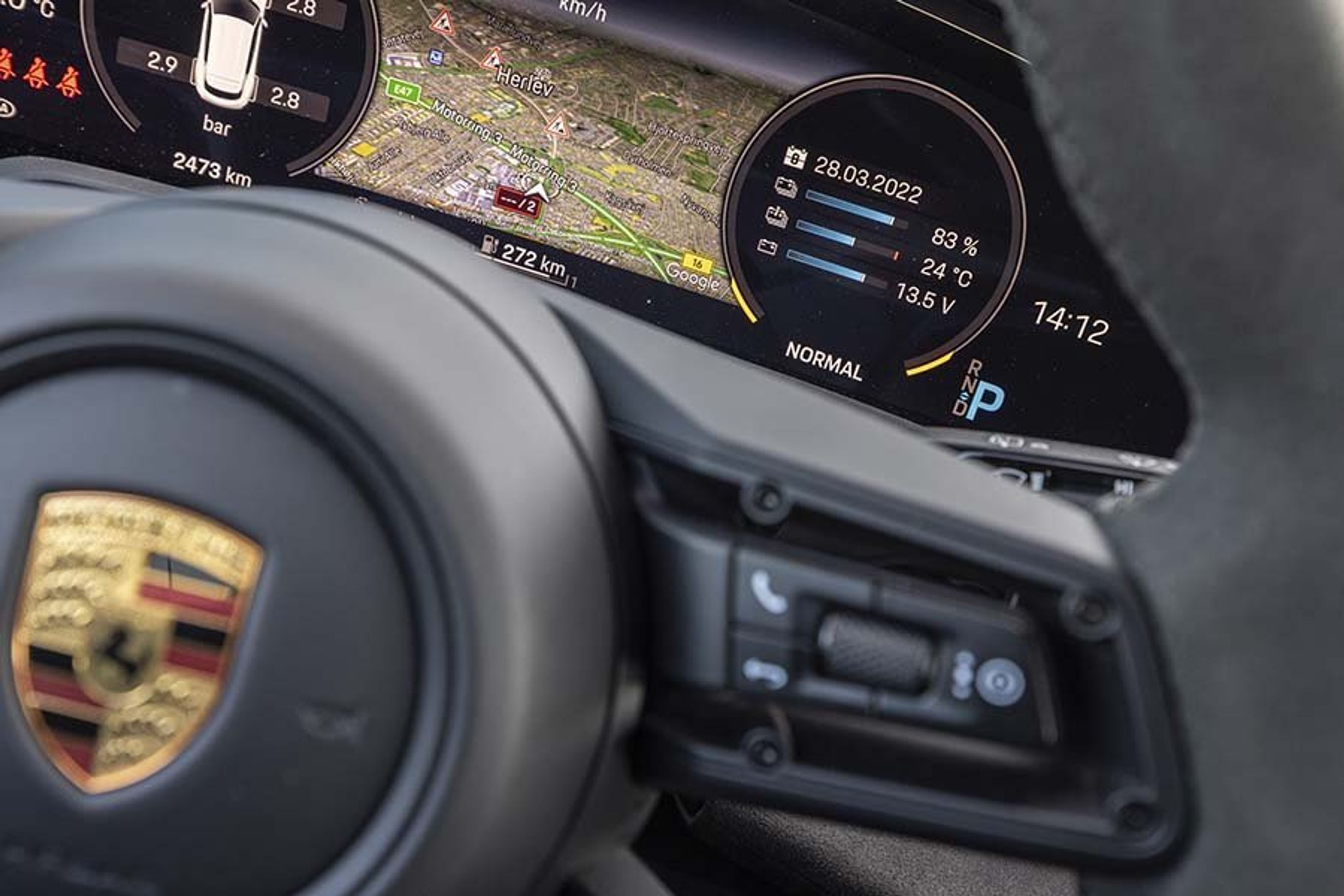 Porsche Taycan instrumenter