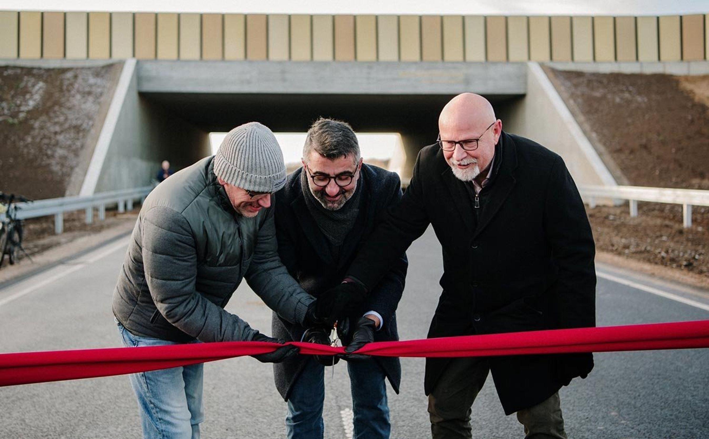 Det meste af Giber Ringvej blev indviet 7. december.