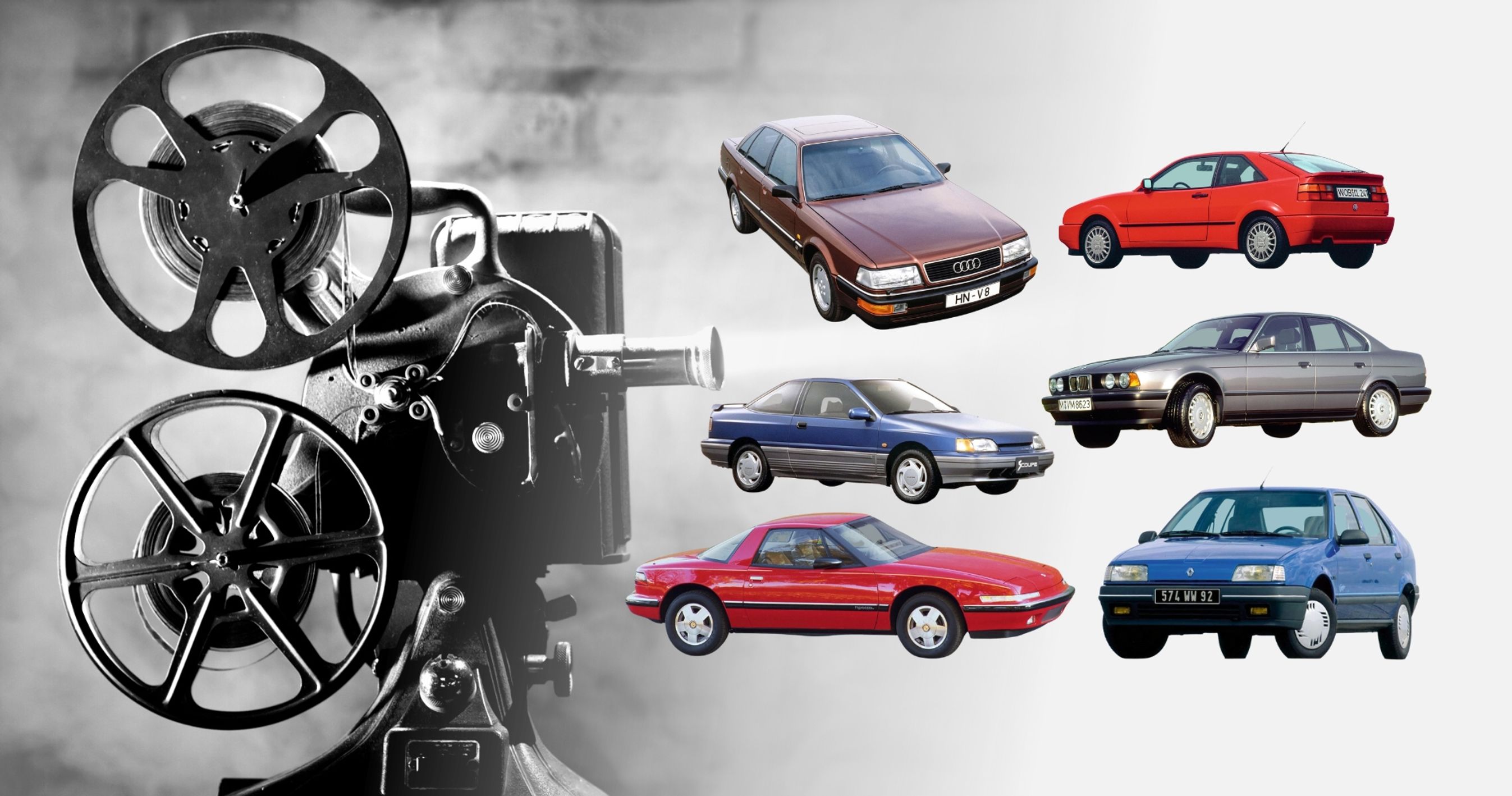 Biograffilmspole og biler