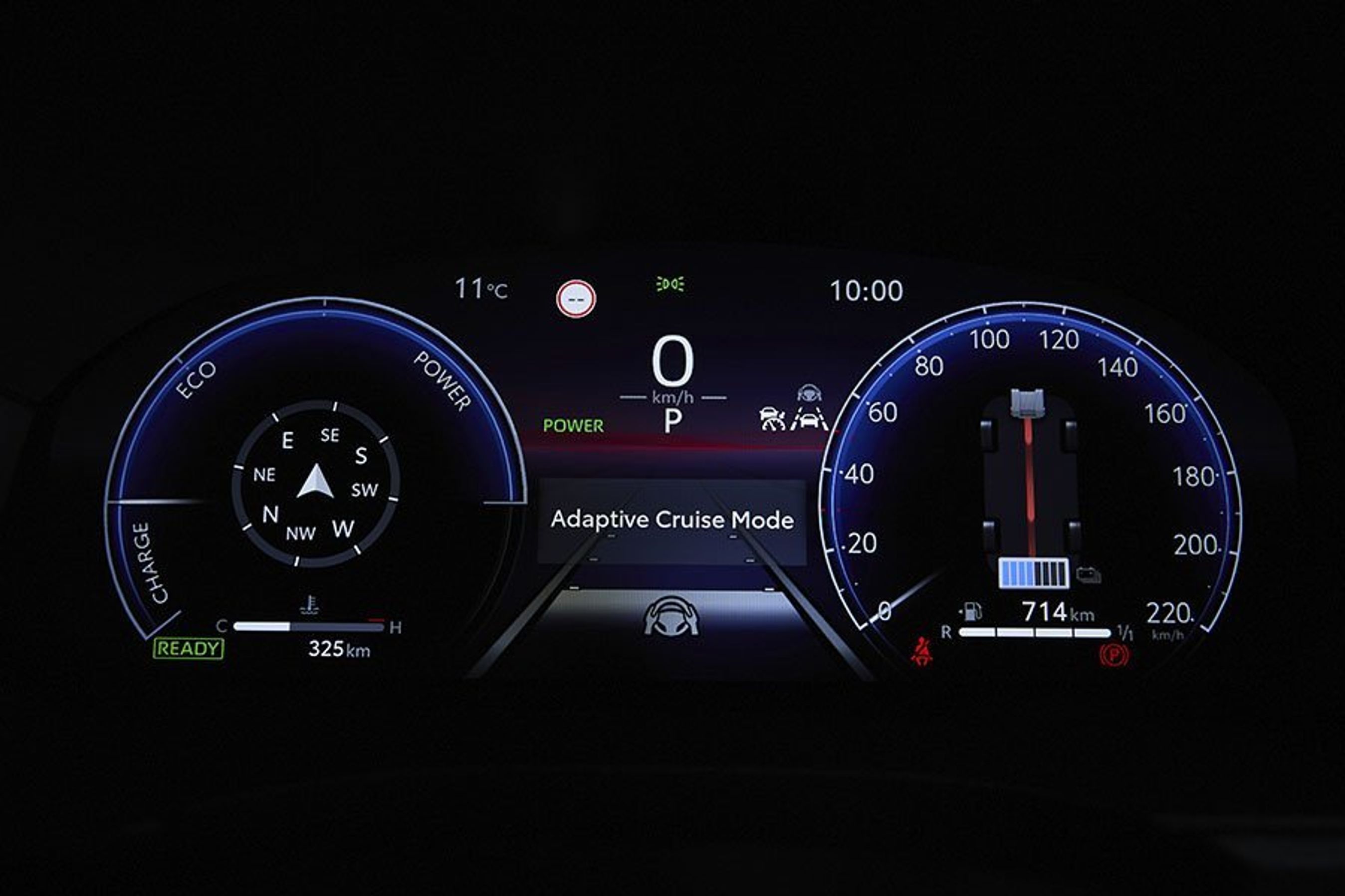 Digitalt instrumenthus i Toyota Yaris