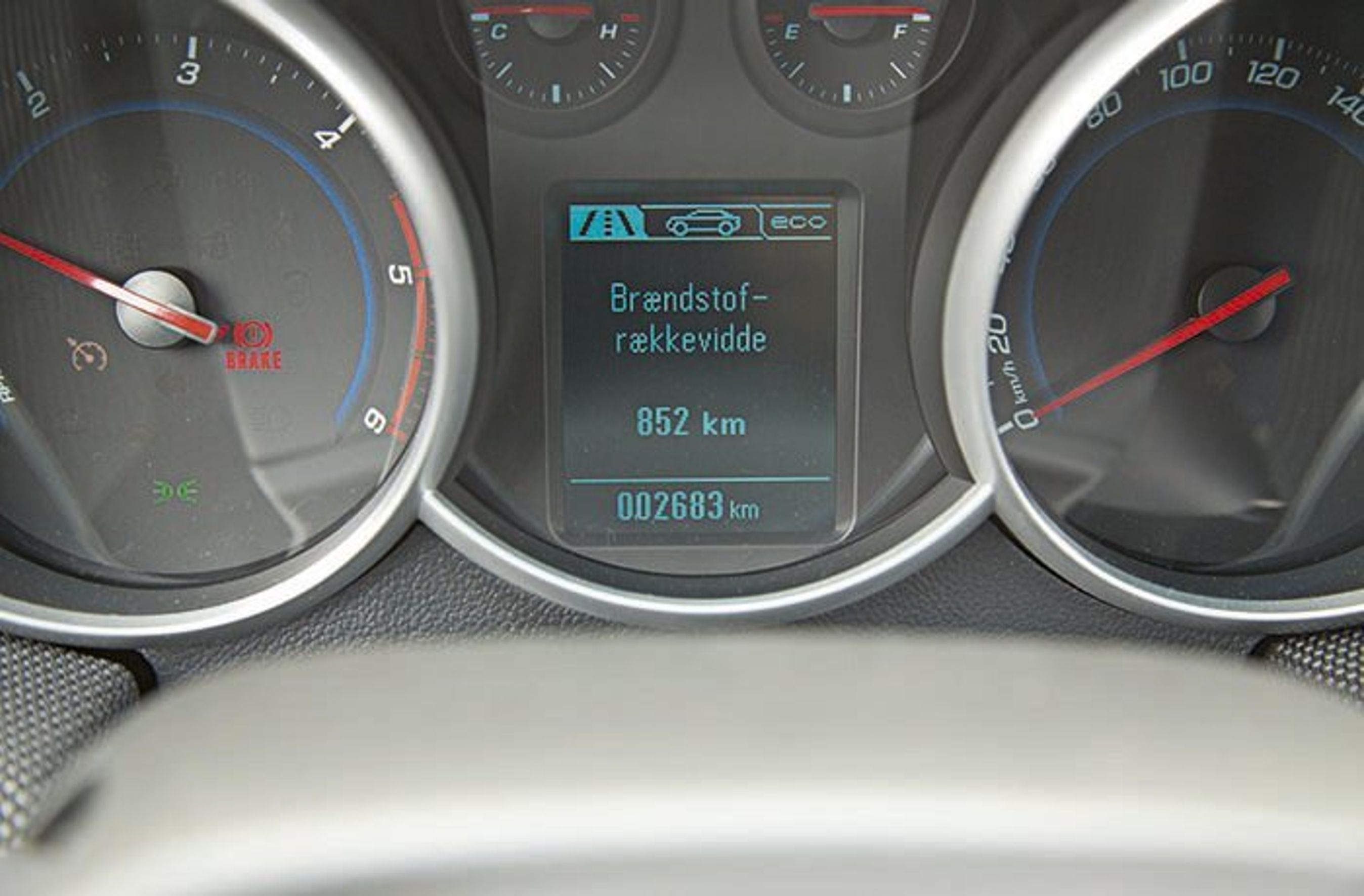 Chevrolet Cruze skærm