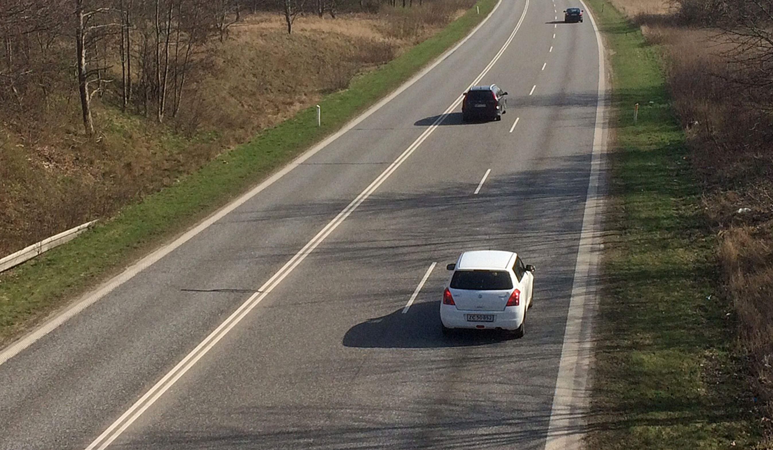 Hillerødmotorvejen er i dag en 2+1-vej på en stor del af strækningen.