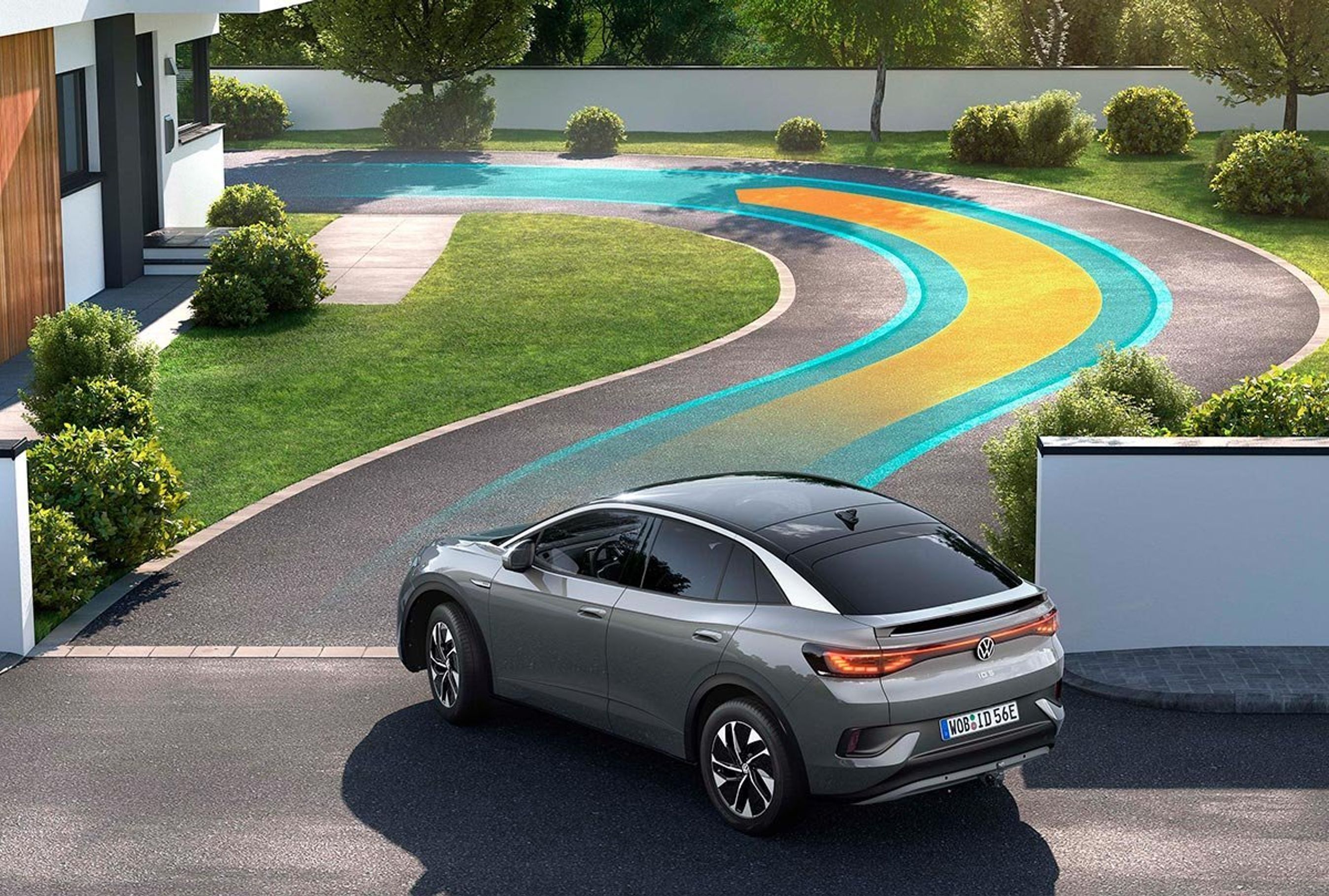 VW's ID.-biler kan med ny software parkere helt præcist på kendte steder. Men det kræver også sensorer, som bilerne først fra nylig er bygget med.