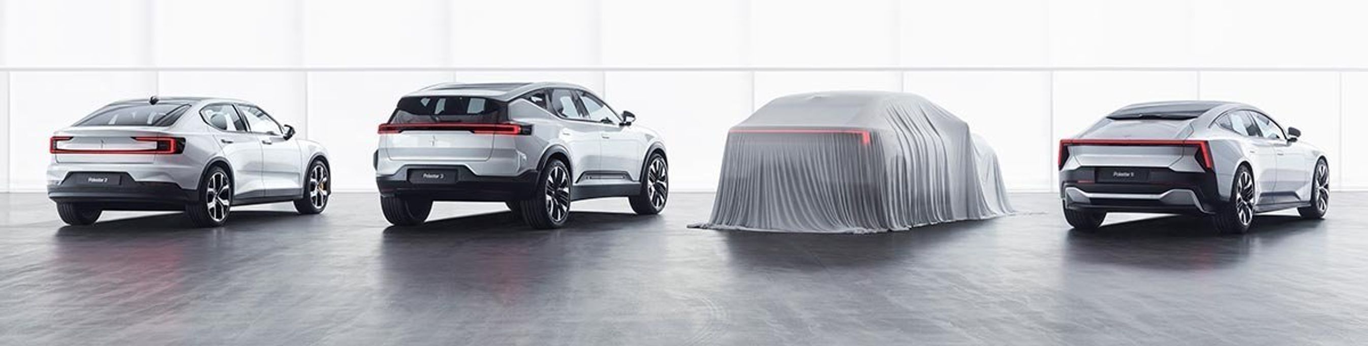 Her er fire af Polestars fem kommende modeller.