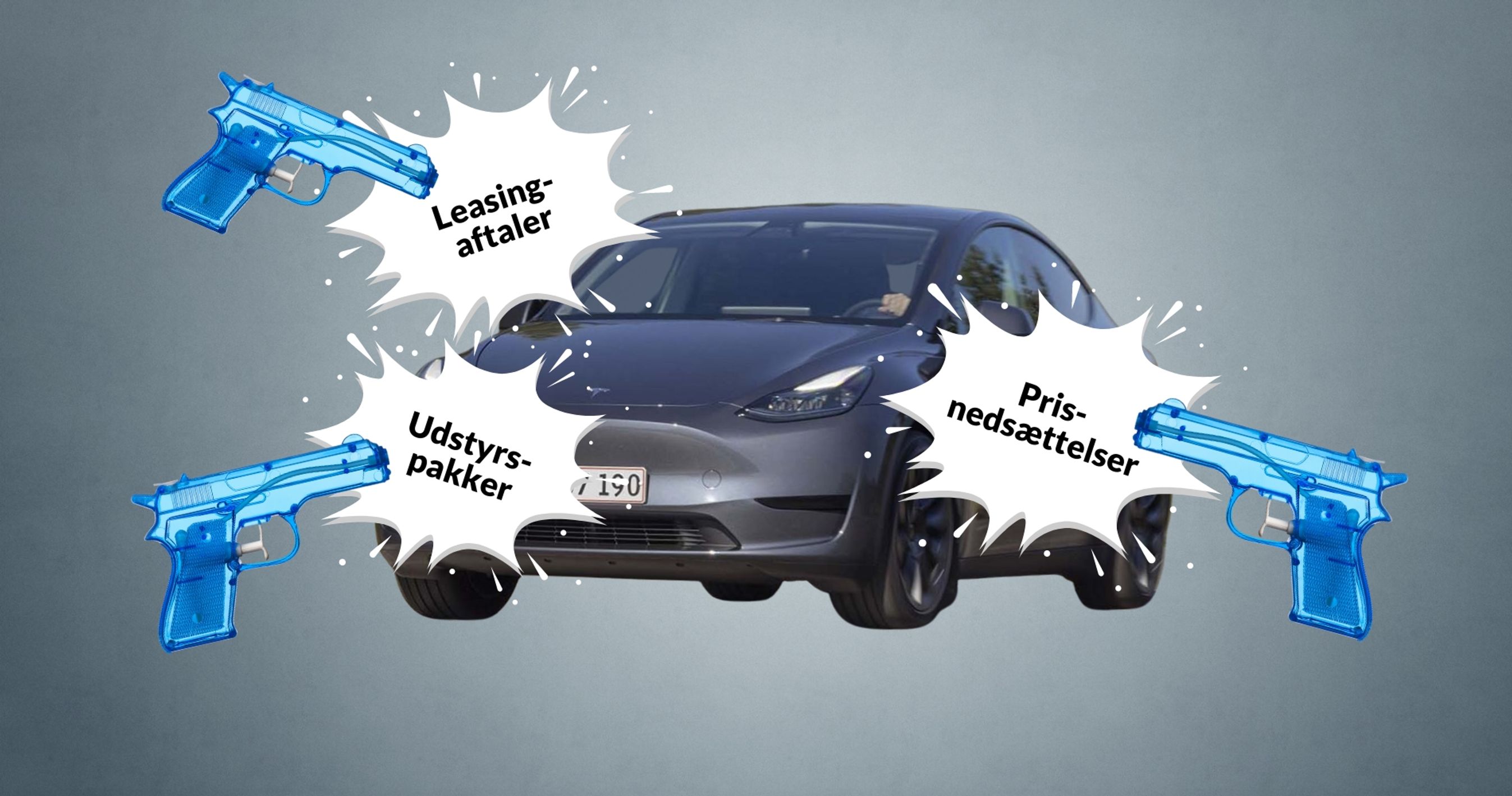 Tesla og illustration af konkurrence