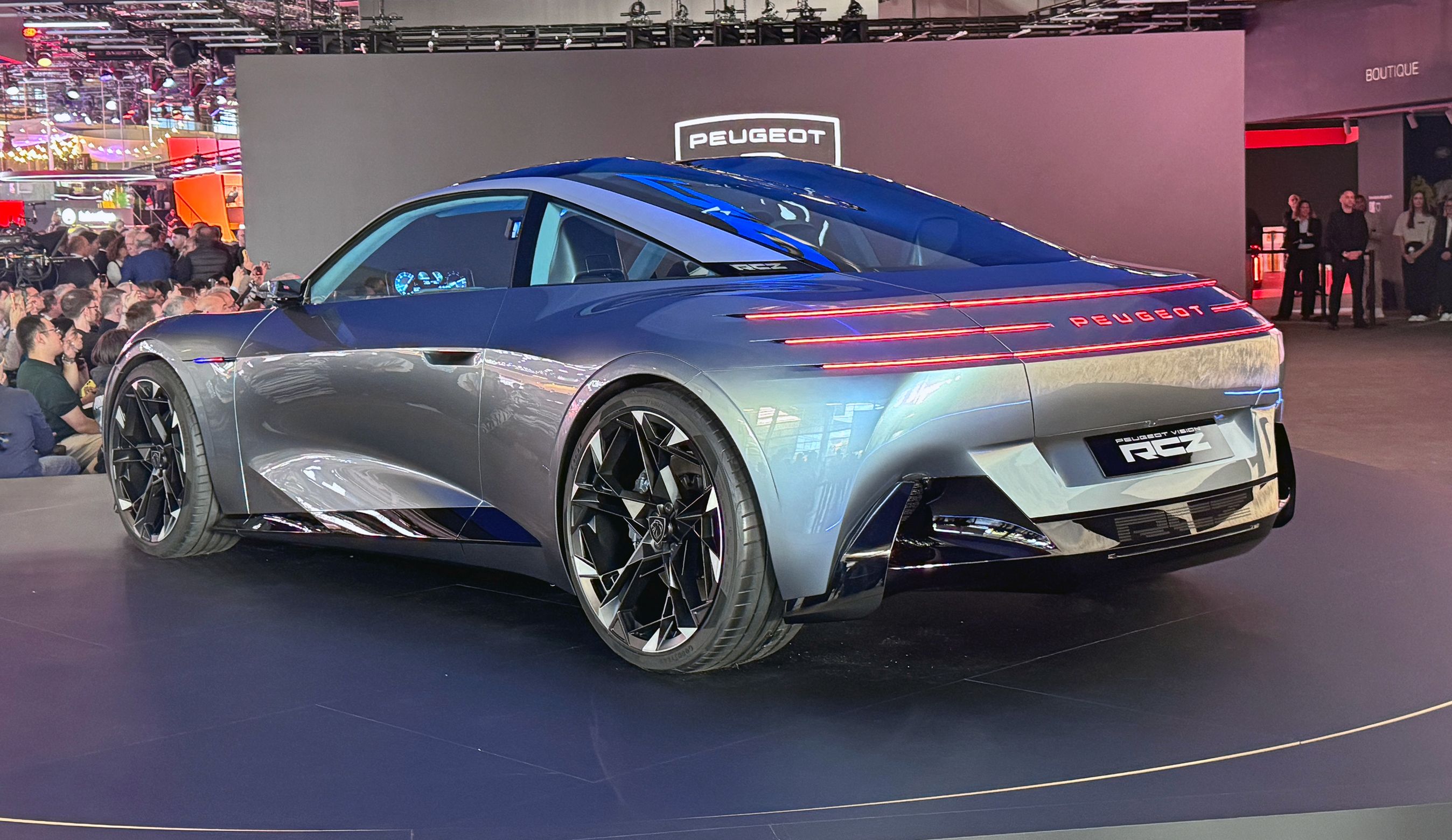 Peugeot RCZ koncept bagfra.
