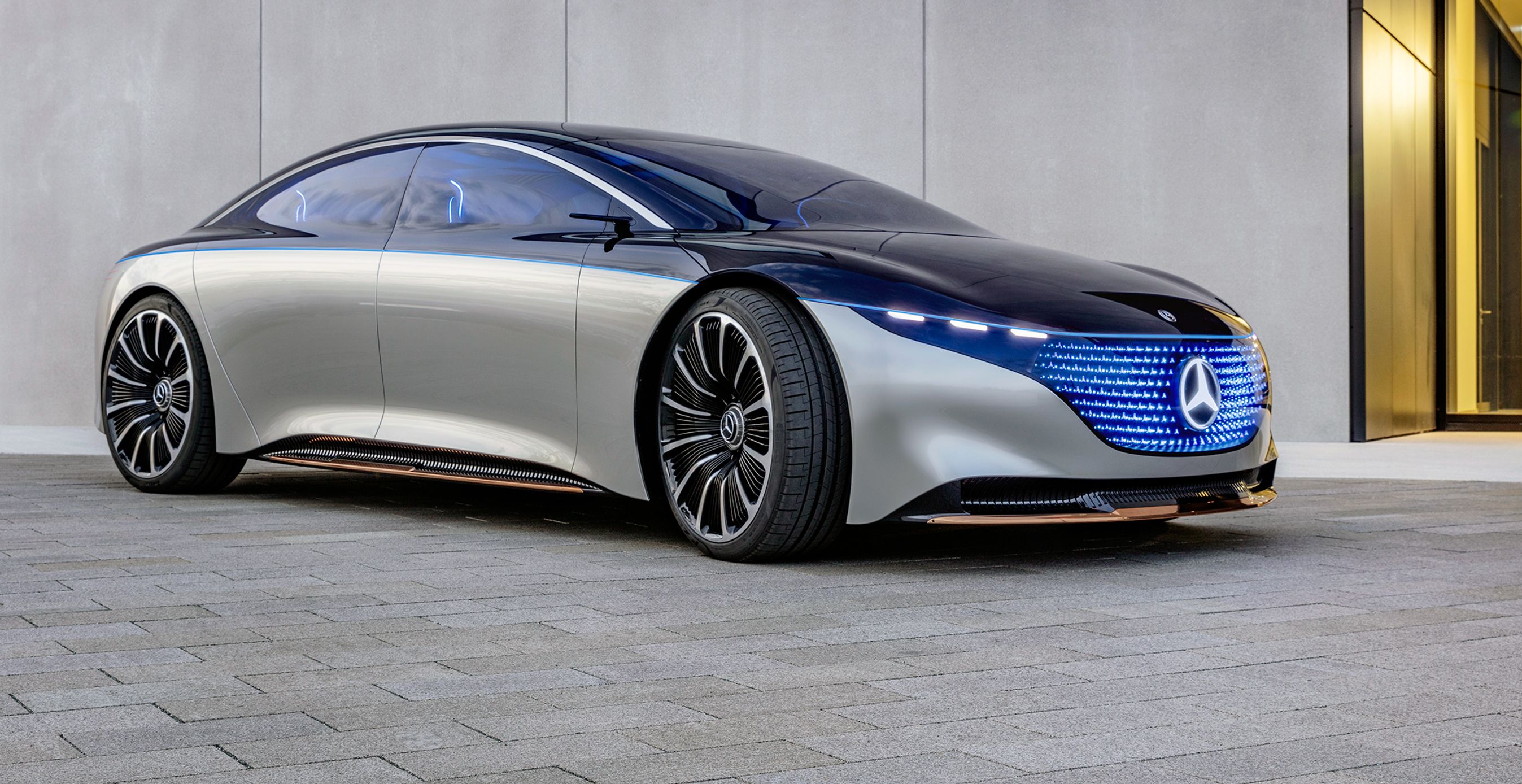 Mercedes-Benz EQS Vision bliver til realiteter i 2021.