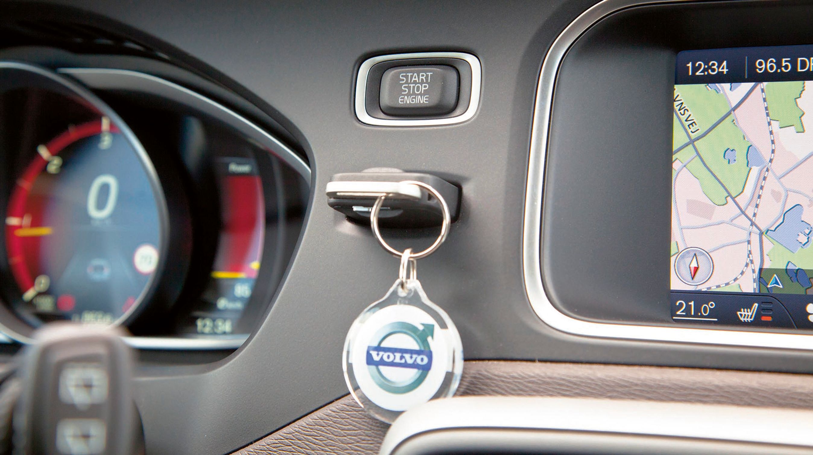 Det er let at placere nøglen og trykke på startknappen – bare ikke hvis man har et stort nøglebundt.