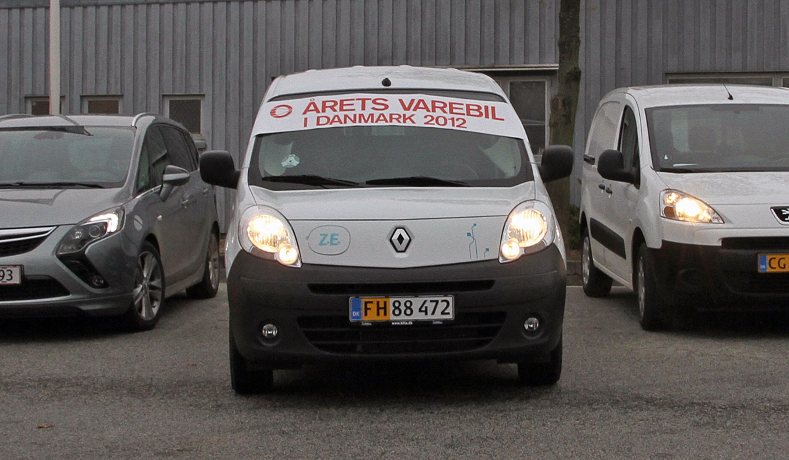 Den eldrevne Renault Kangoo vandt titlen "Årets Varebil" for 2012.