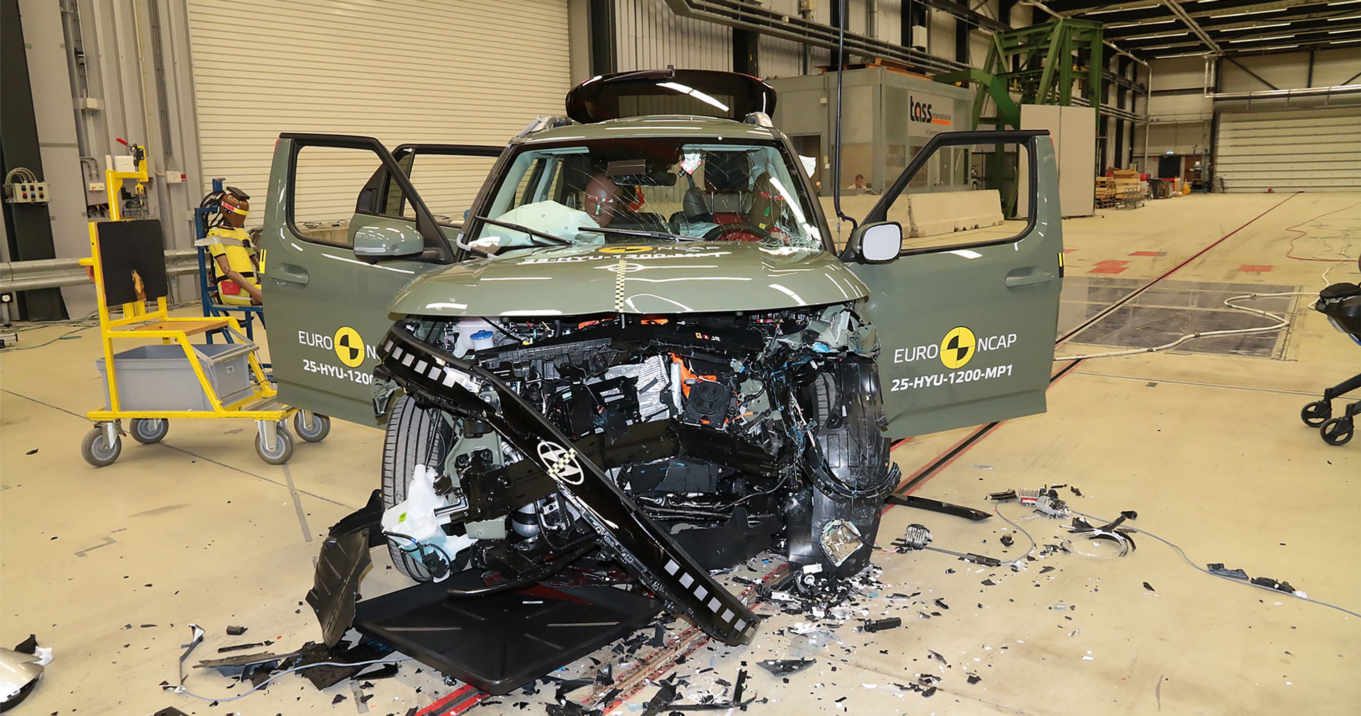 Hyundai Inster efter crashtest
