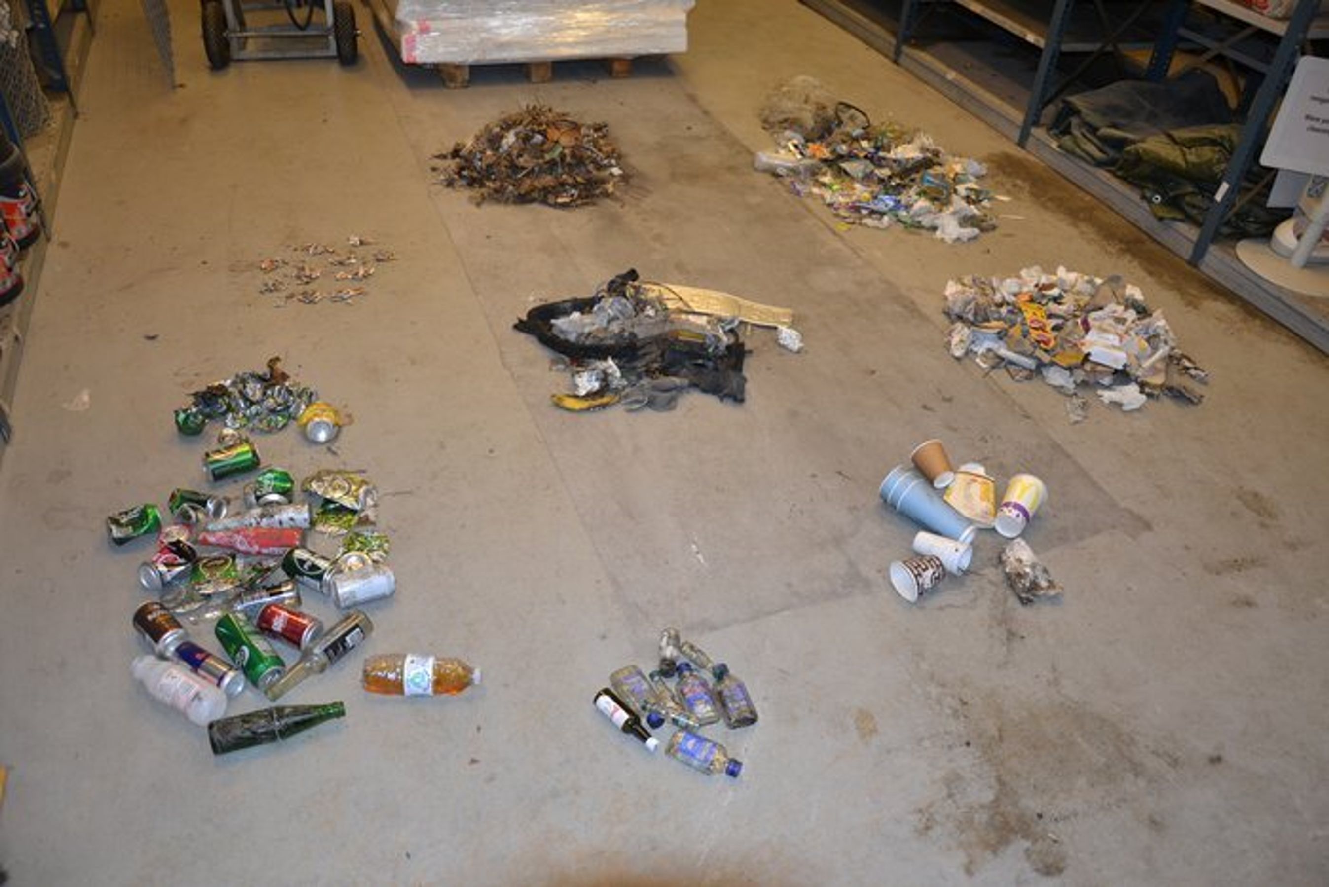 Der blev samlet meget affald på en enkelt time