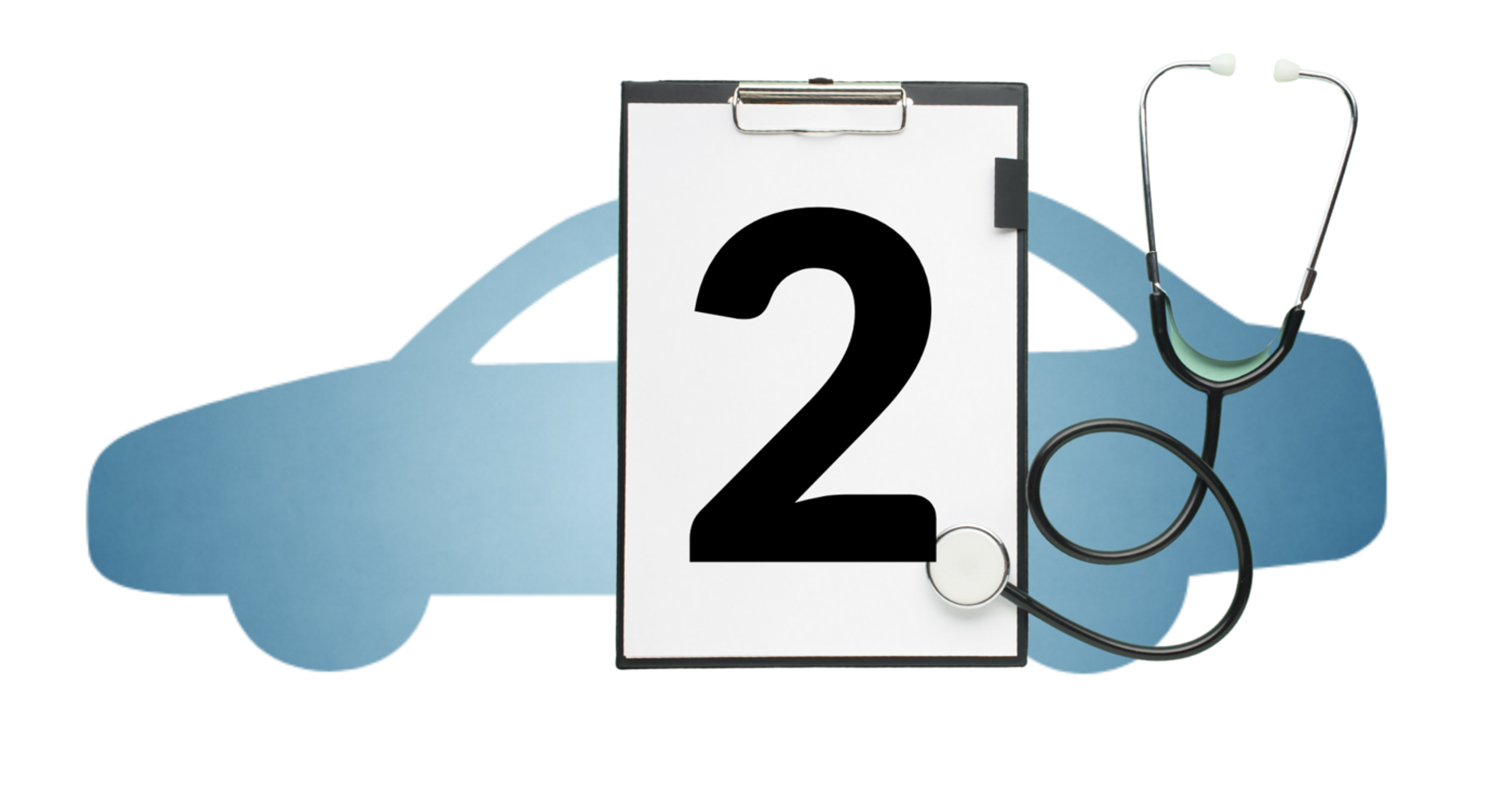 Illustration med bil og nummerering