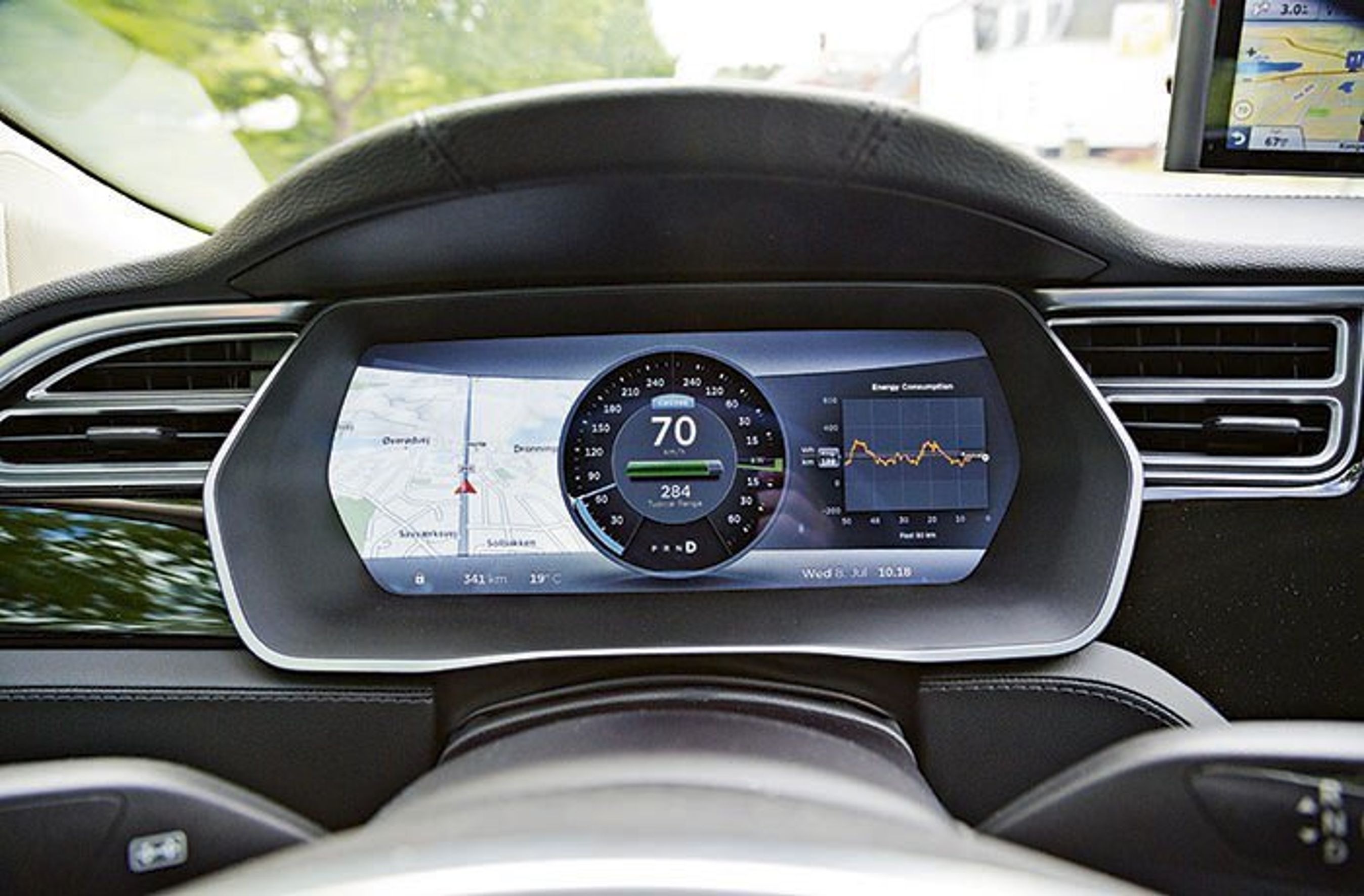 Tesla Model S skærm 2