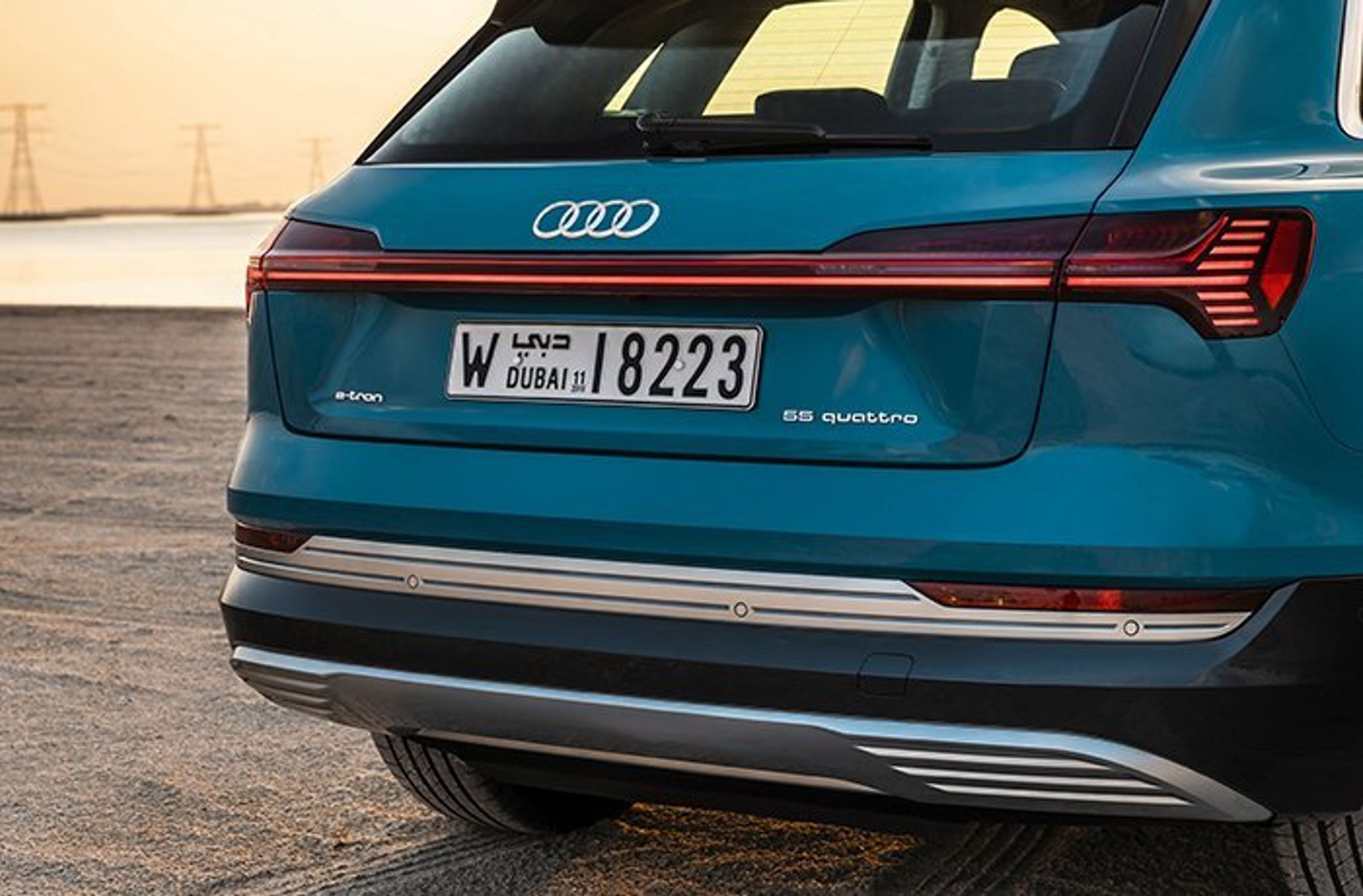 Audi e-tron bagende