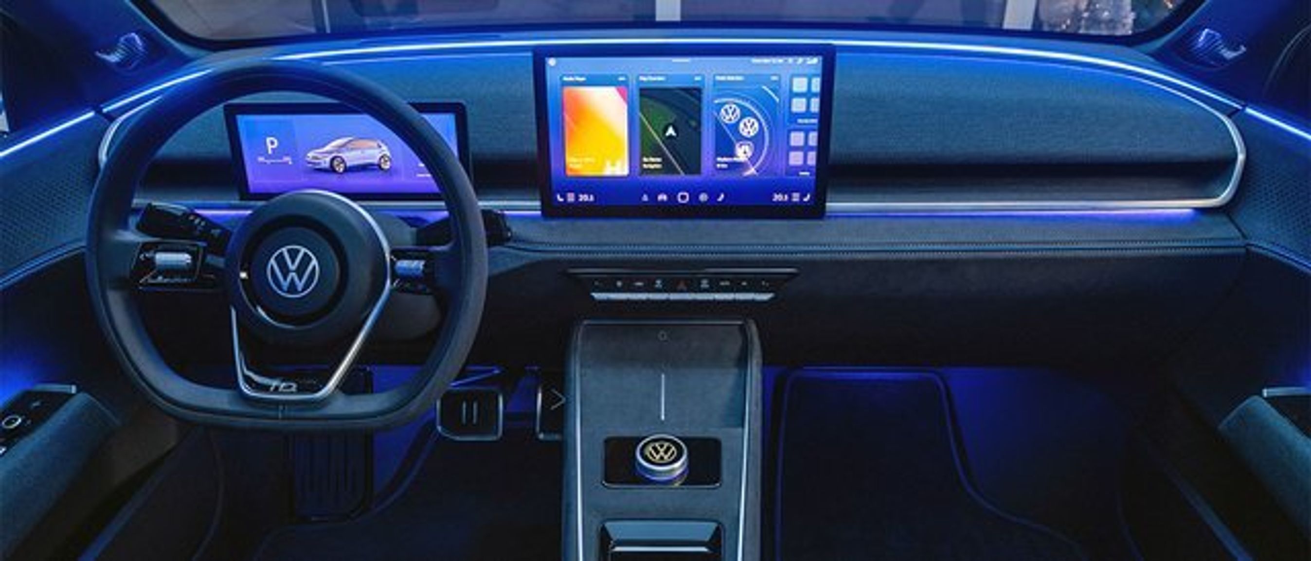 Førerpladsen i VW ID.2