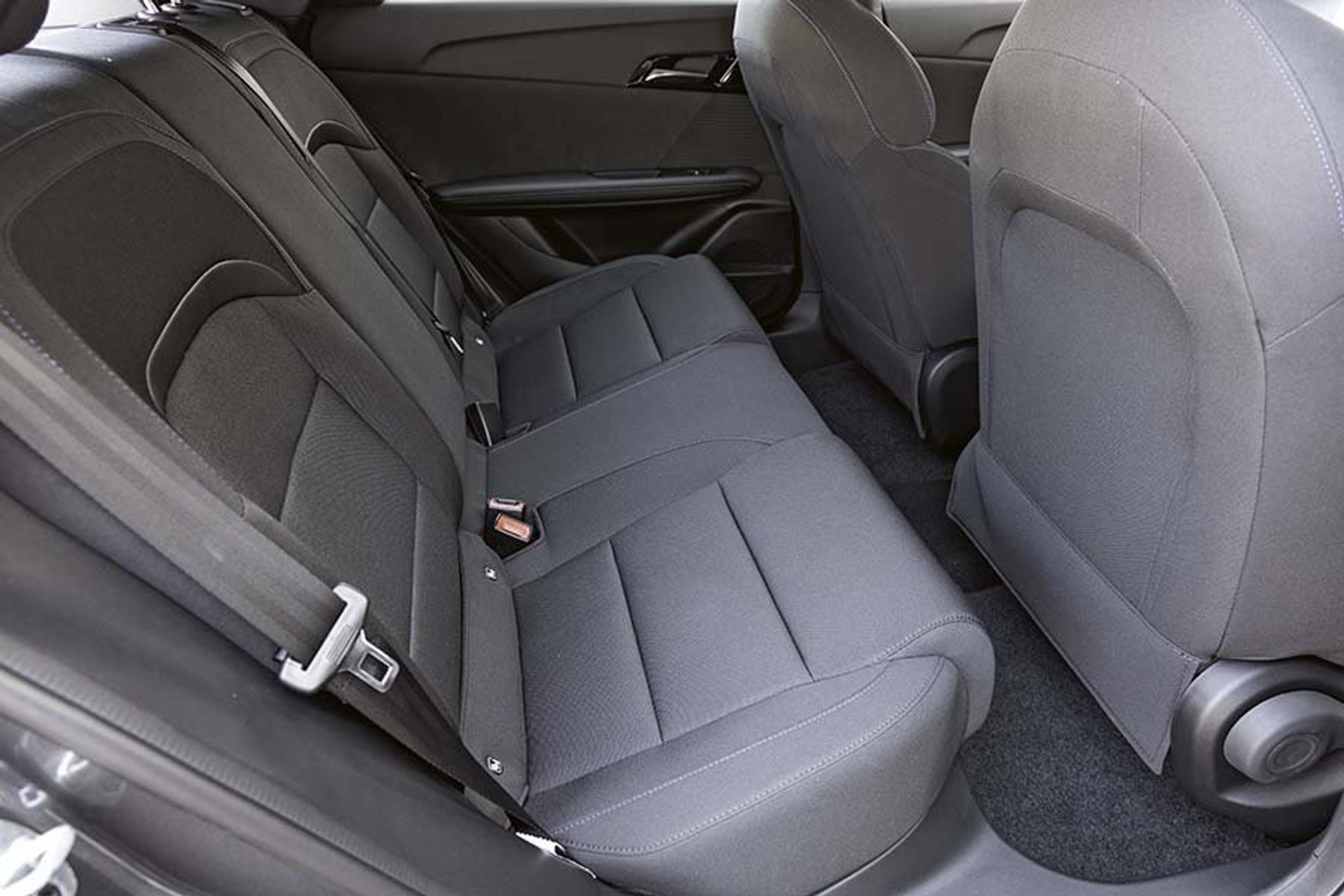 Bagsædet i en MG 4 elbil