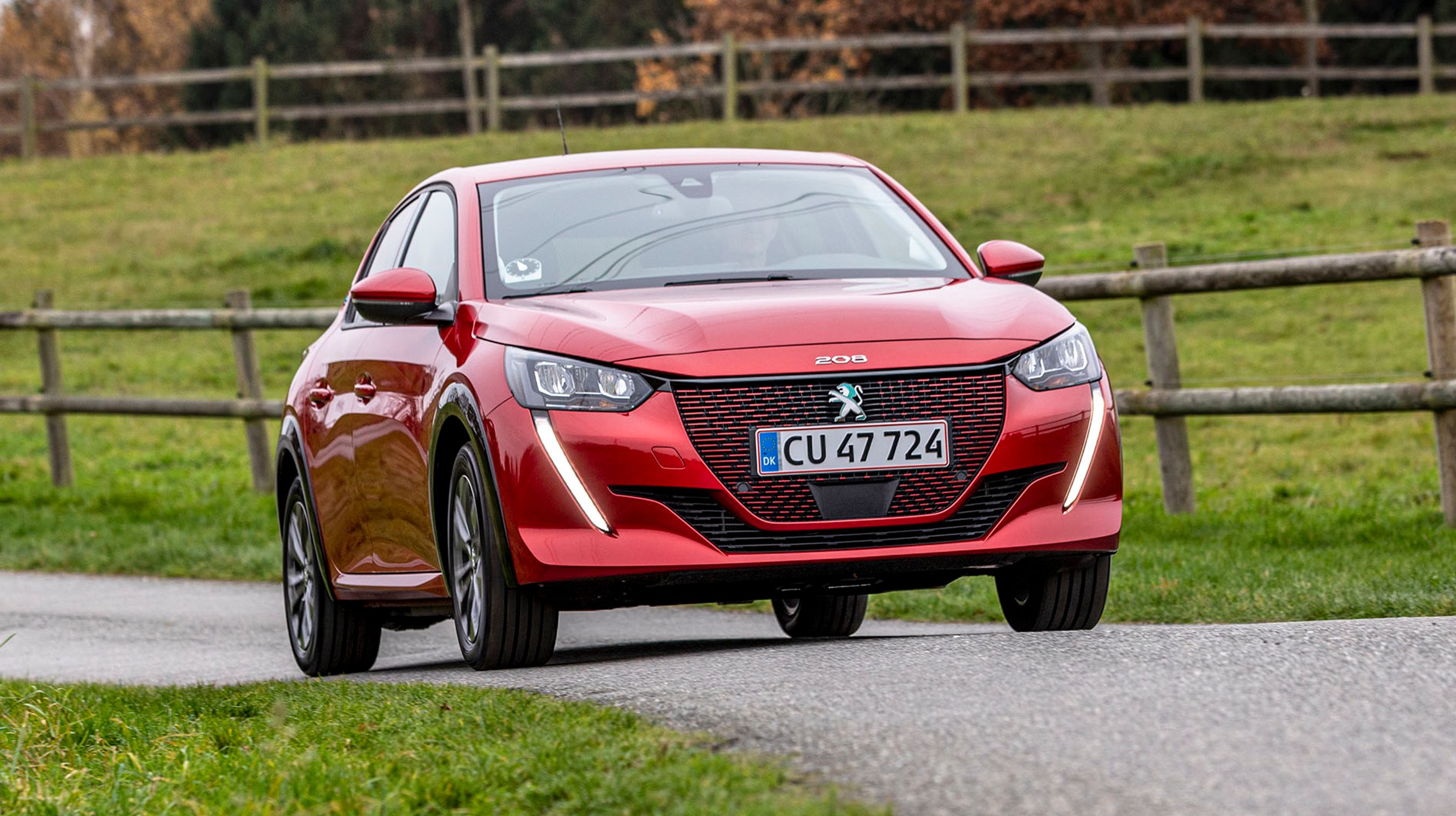 Peugeot e-208 set forfra