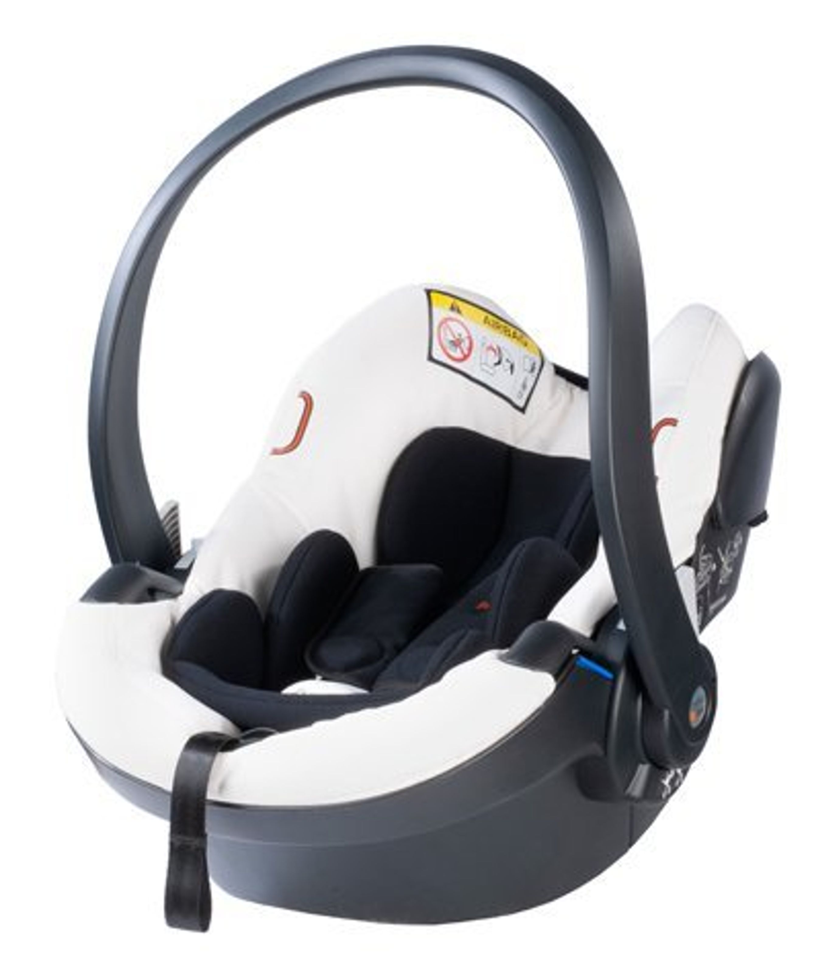 Billede af den testede autostol. 