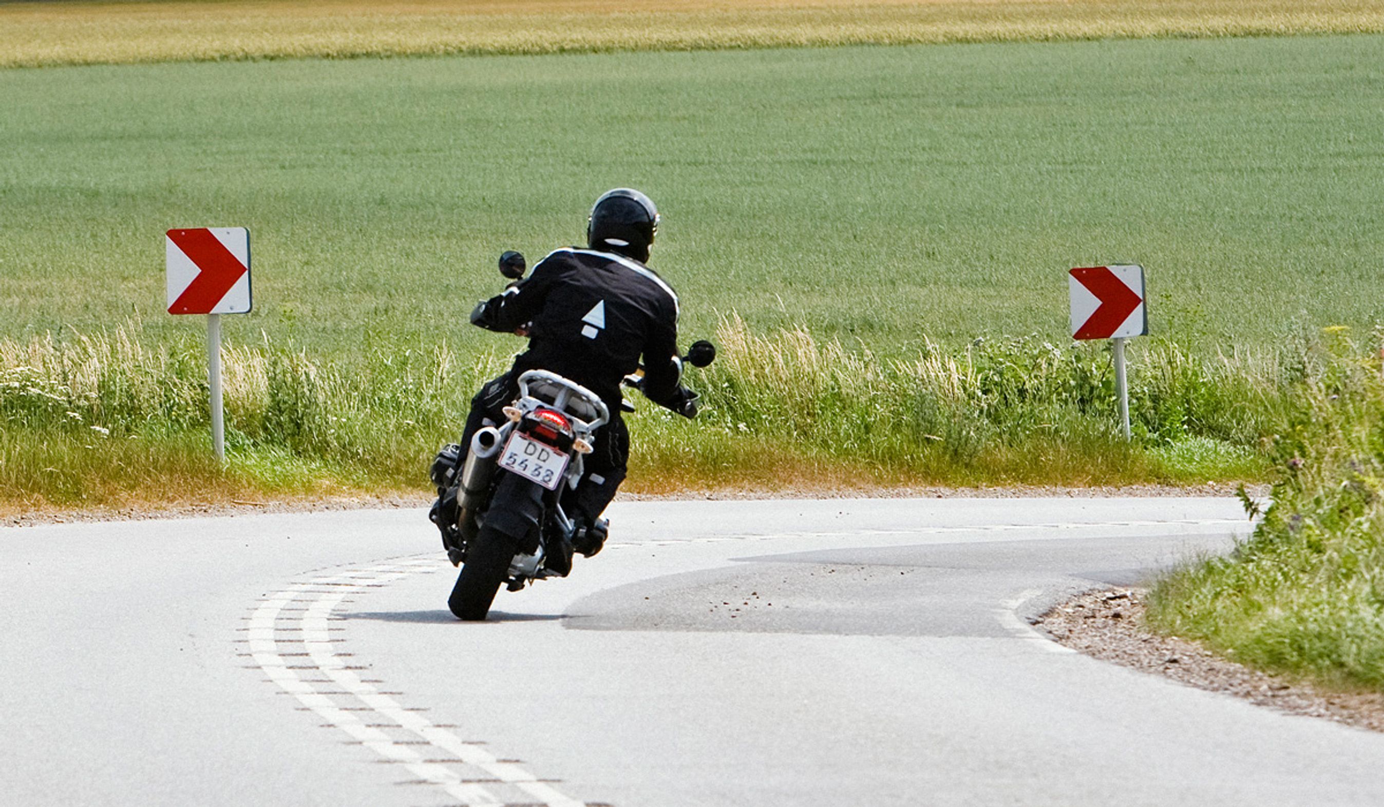 ABS-bremser gør det meget nemmere at kontrollere en motorcykel. Foto fra HVUs rapport: Christoffer Askman