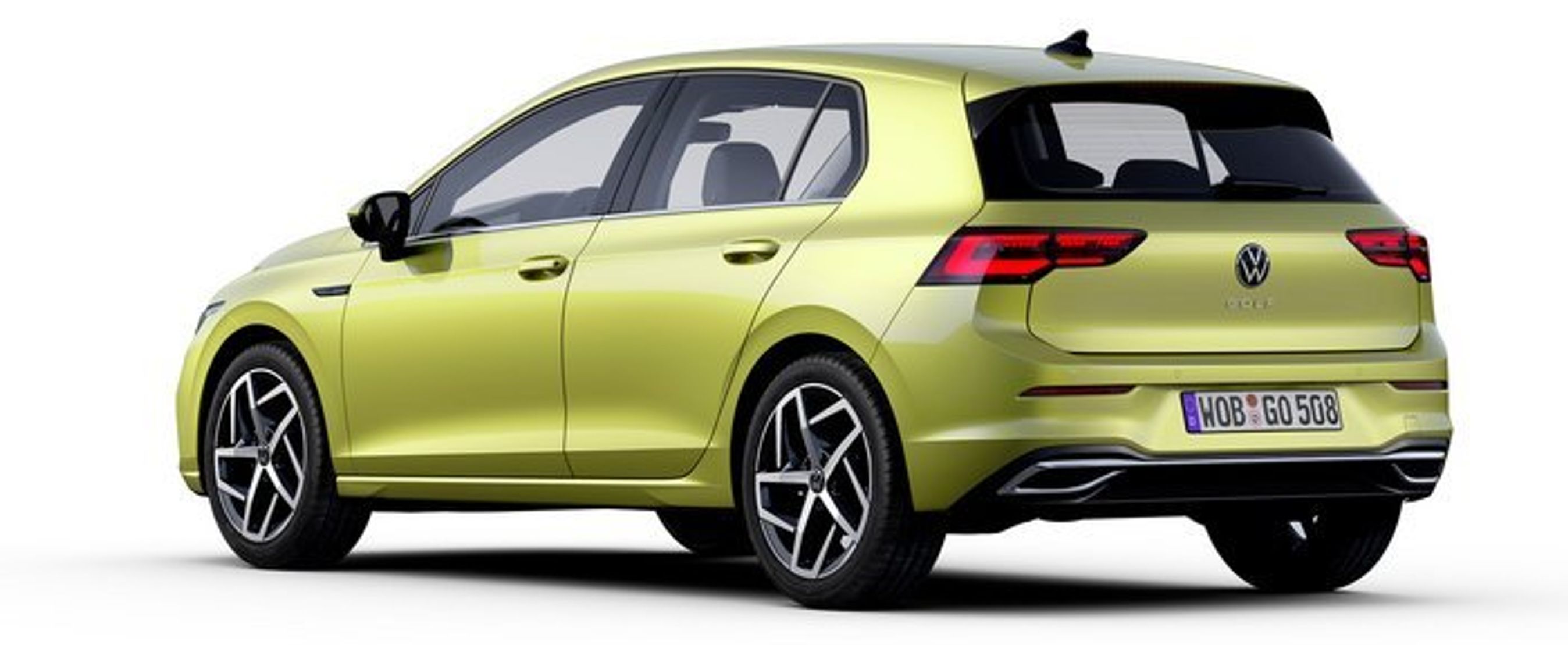 VW Golf 8 ligner også bagfra sig selv.