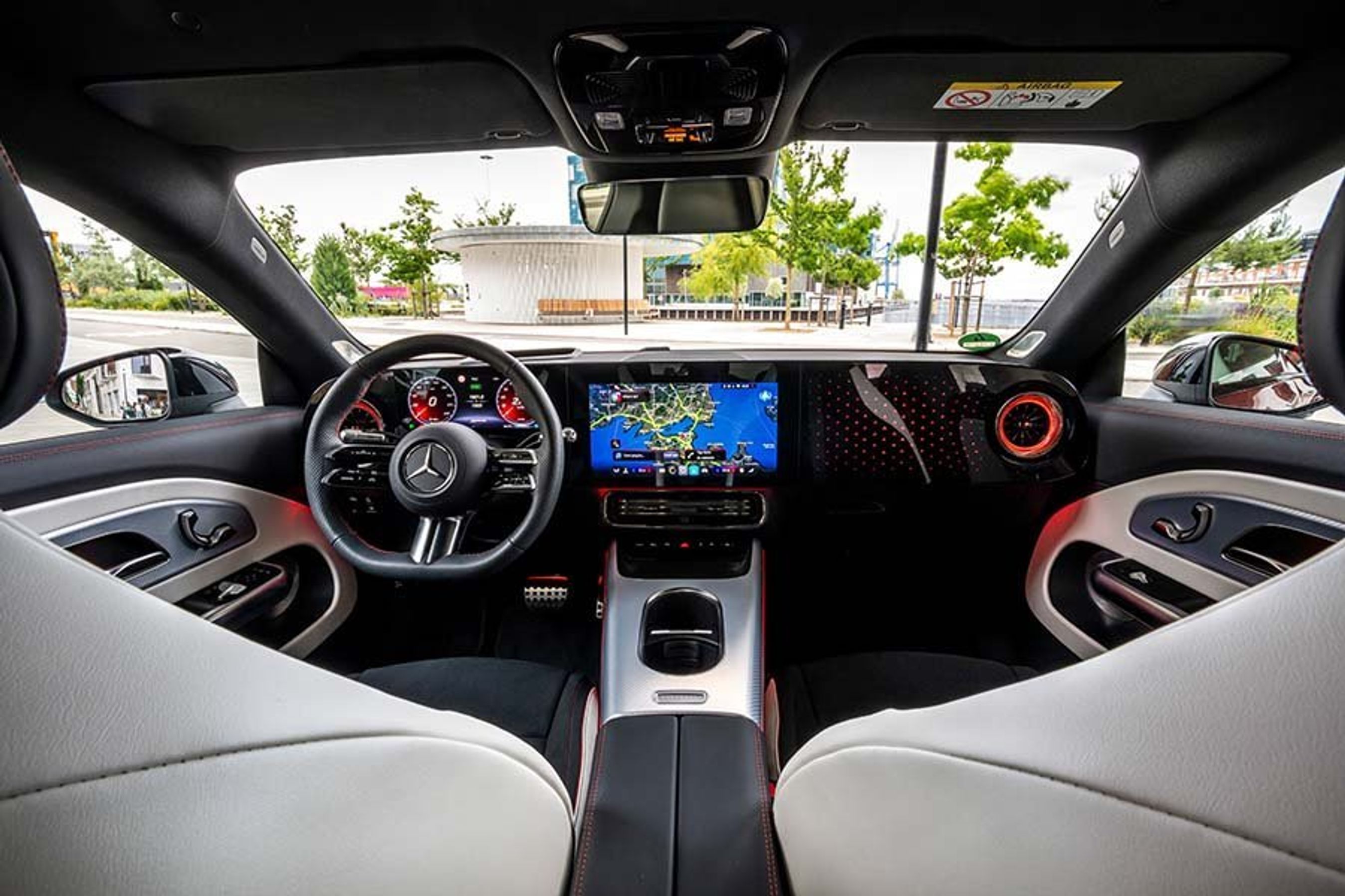 Kabinen i en Mercedes CLA