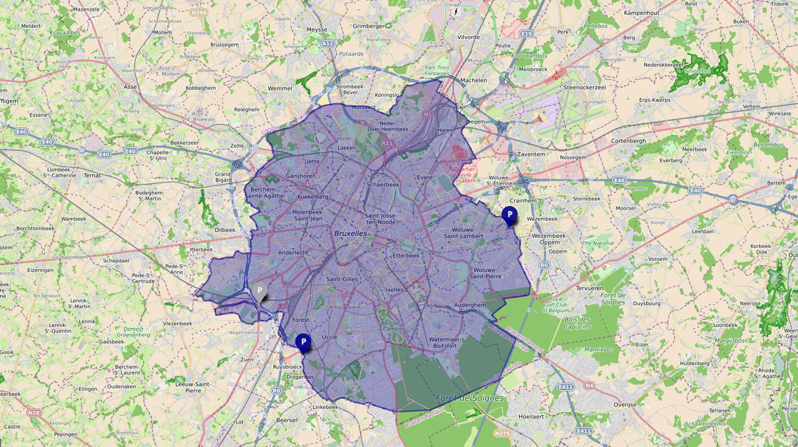 Fra 1. oktober skal du registrere bilen inden du kører ind i Bruxelles. Ellers vanker der en bøde.