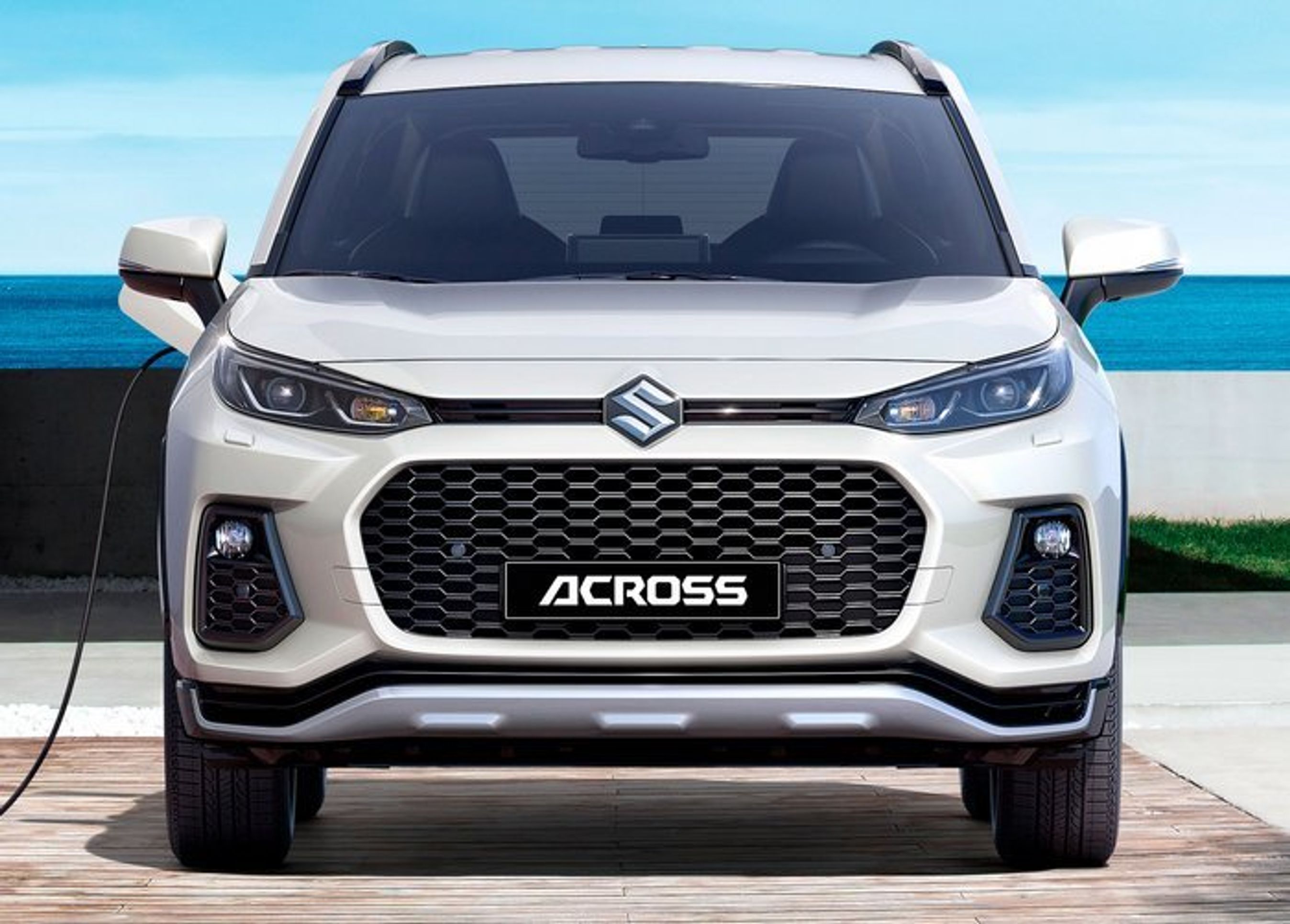 Across har en typisk Suzuki-grill, men er ellers helt magen til Toyota RAV4.