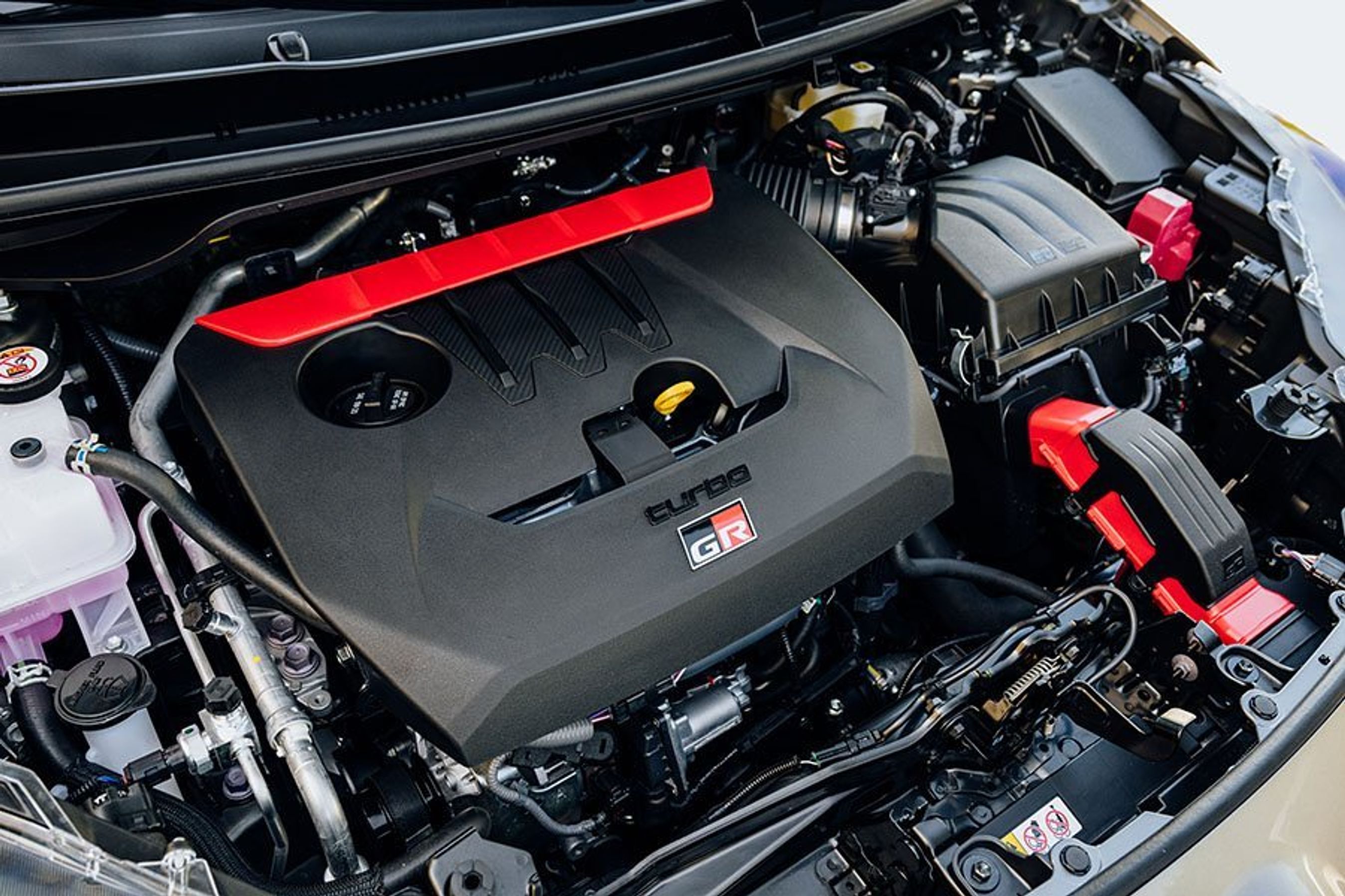Motoren i en Toyota GR Yaris