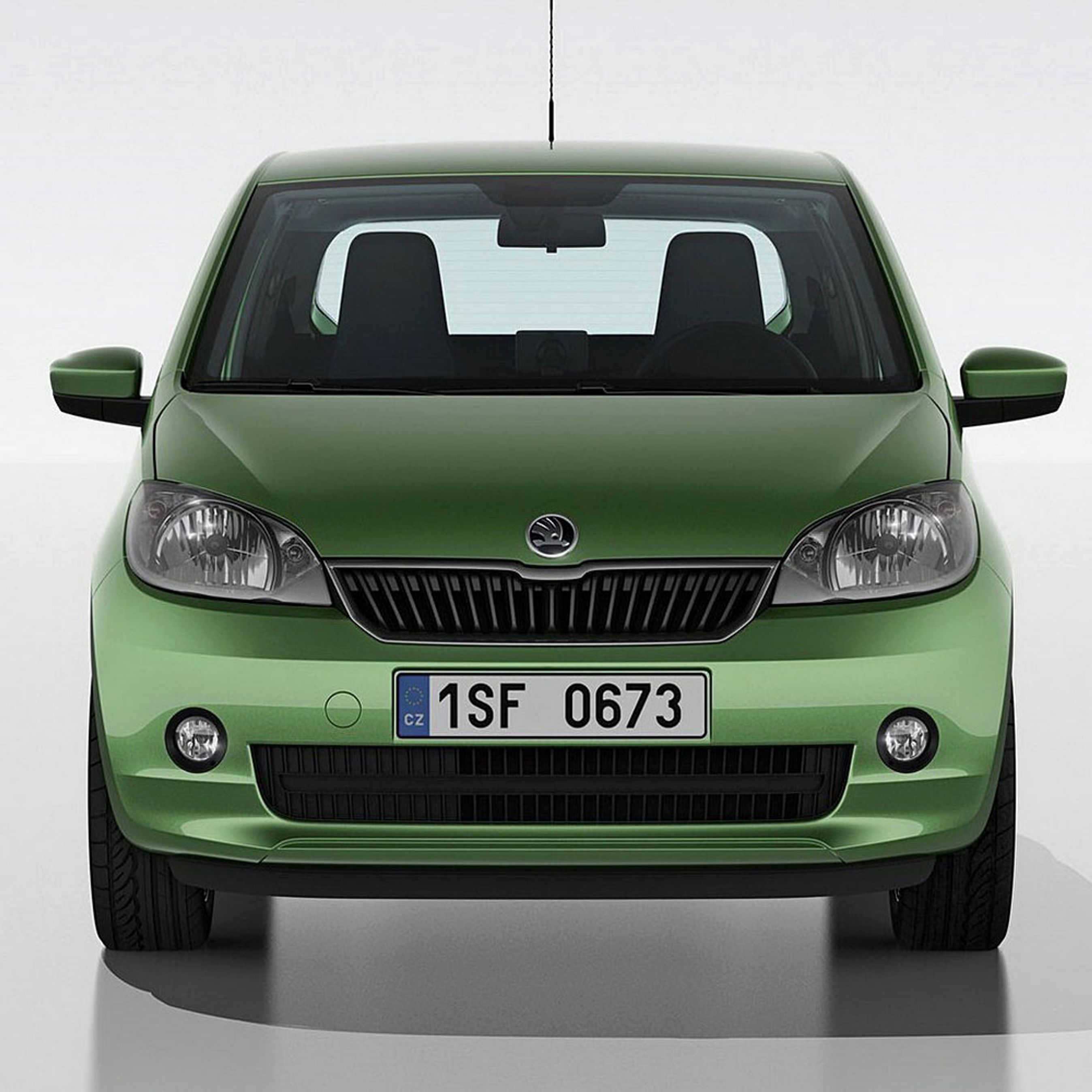 Skoda Citigo har en opfrikset, men stadig afdæmpet udgave af det klassiske Skoda-design.