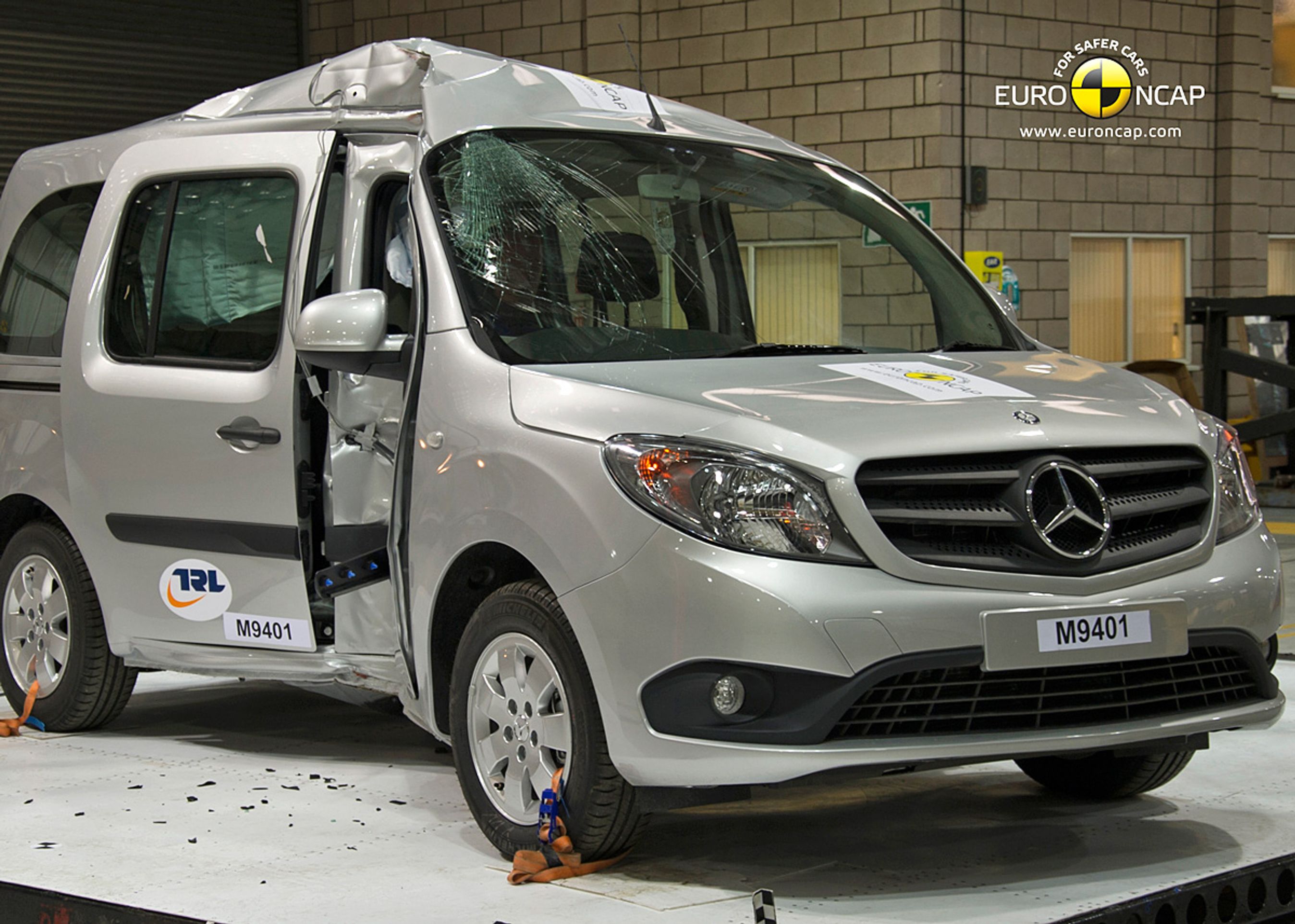 Citans karrosseri forblev rimelig intakt efter testene, men airbags og andet sikkerhedsudstyr virkede ikke særlig godt, og bilen mangler sikkerhedsudstyr.