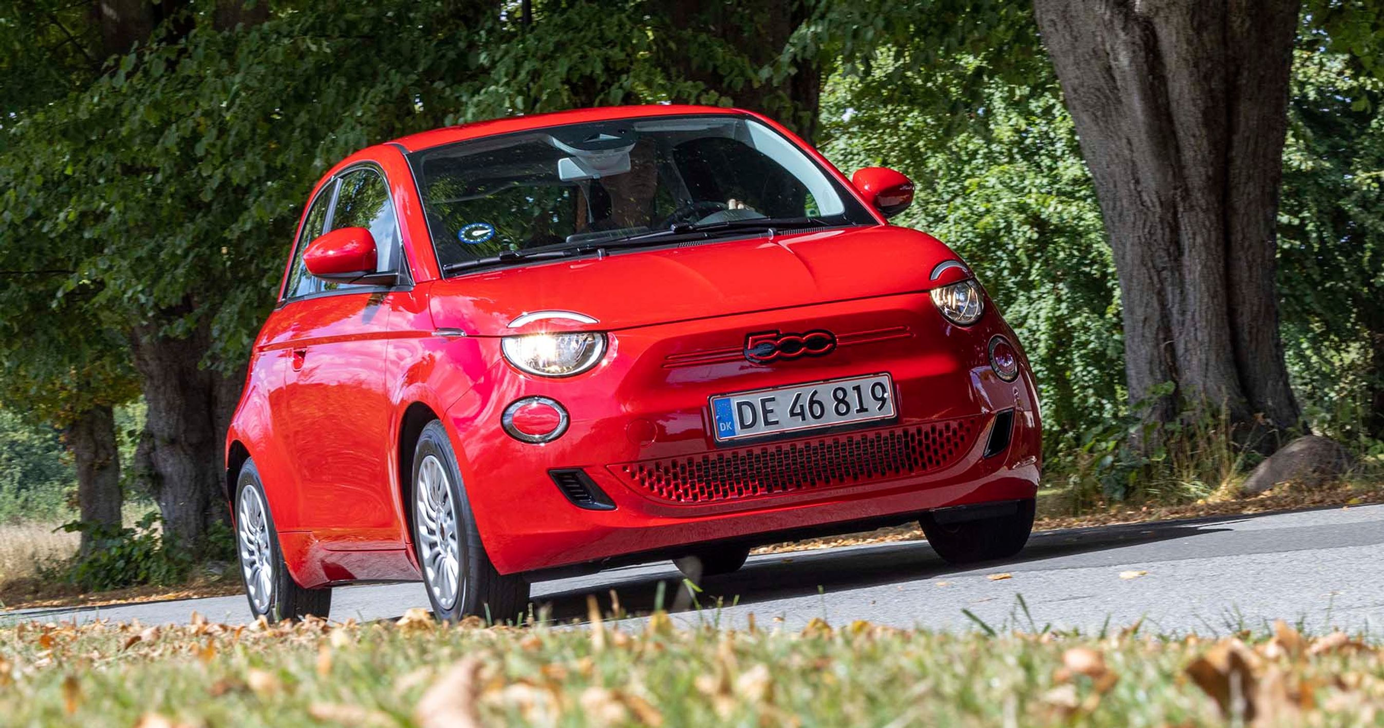 Fiat 500e set forfra