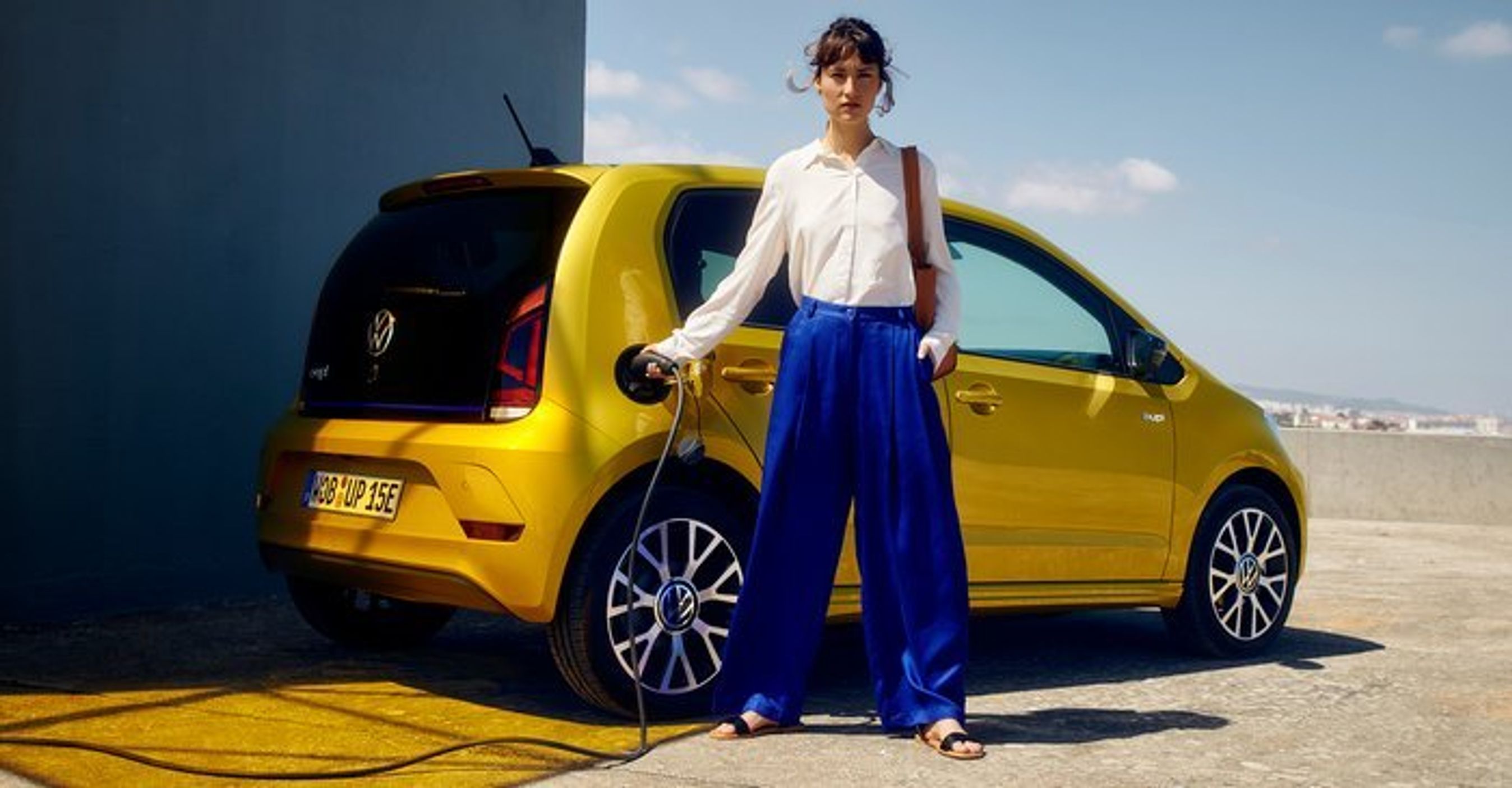 Den opdaterede e-Up kan lades hurtigere end den gamle.