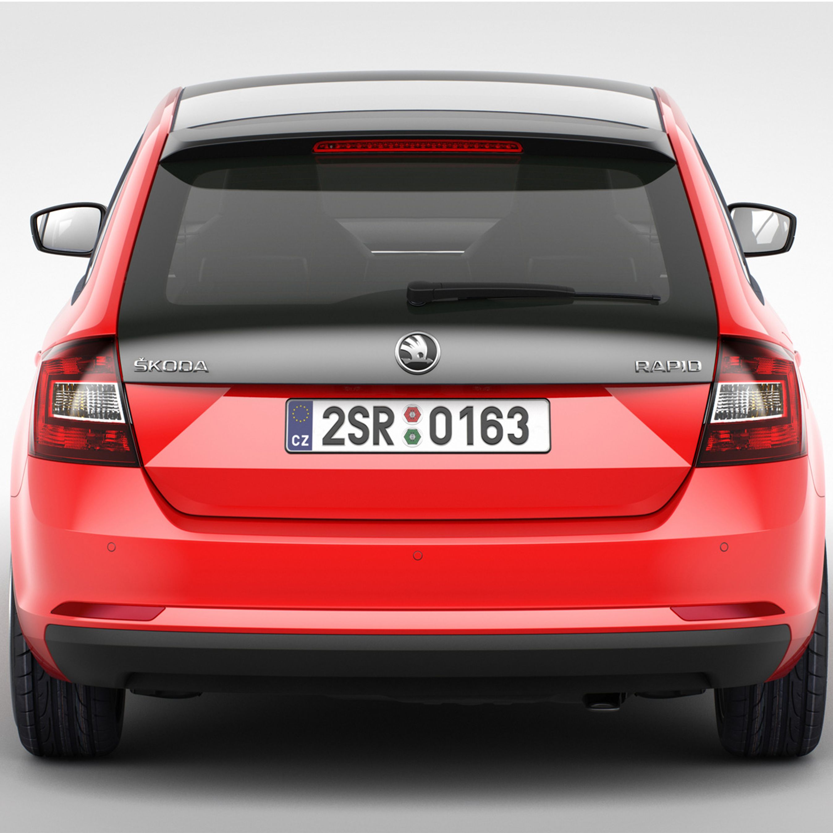 Rapid Spaceback har en bagende i stil med andre mærkers stationcars. Bagagerummet er 135 liter mindre end i hatchback'en.