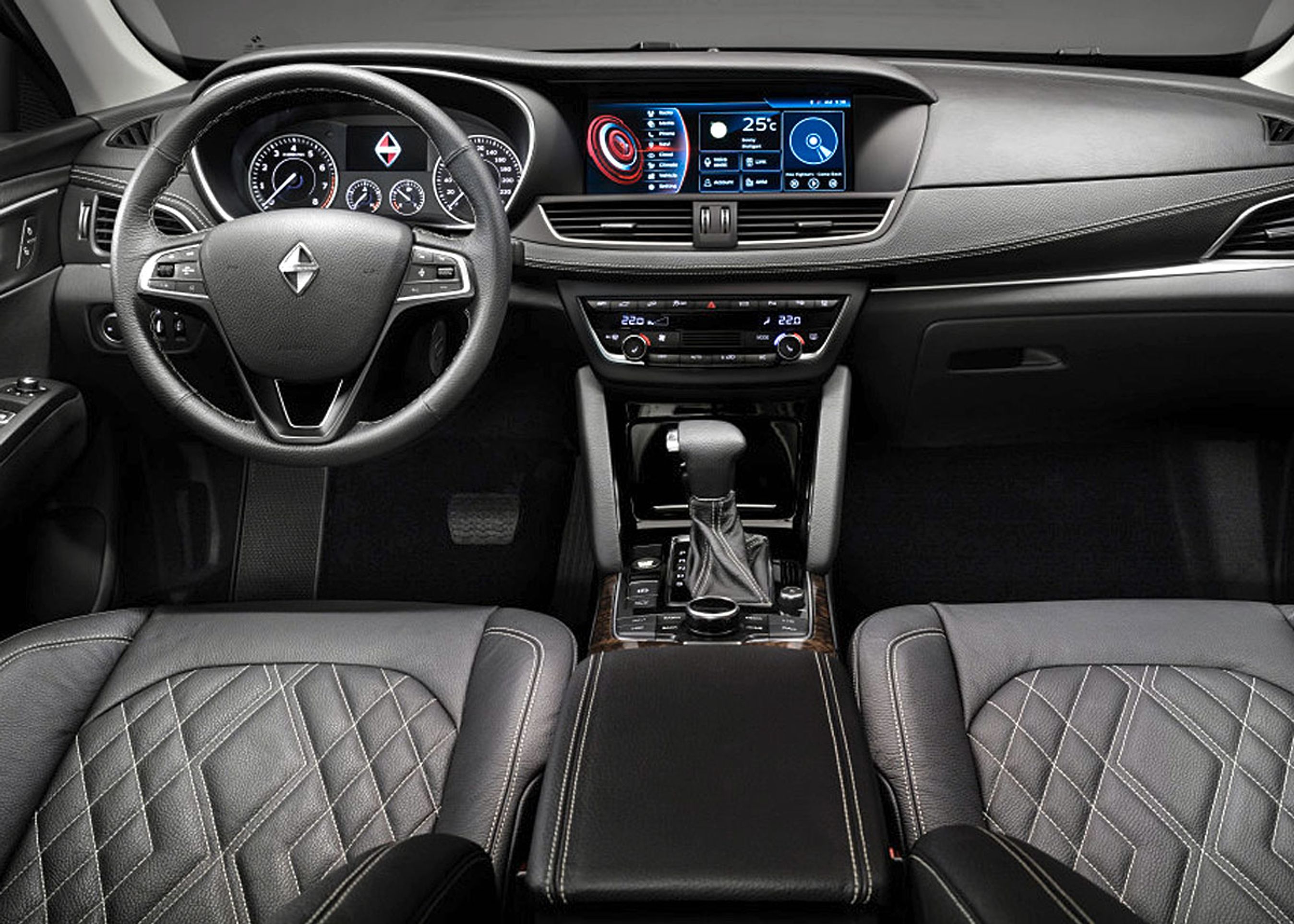 Borgward har en ret luksuriøs kabine. Det var dog ikke muligt at inspicere den på standen på Frankfurt-udstillingen.